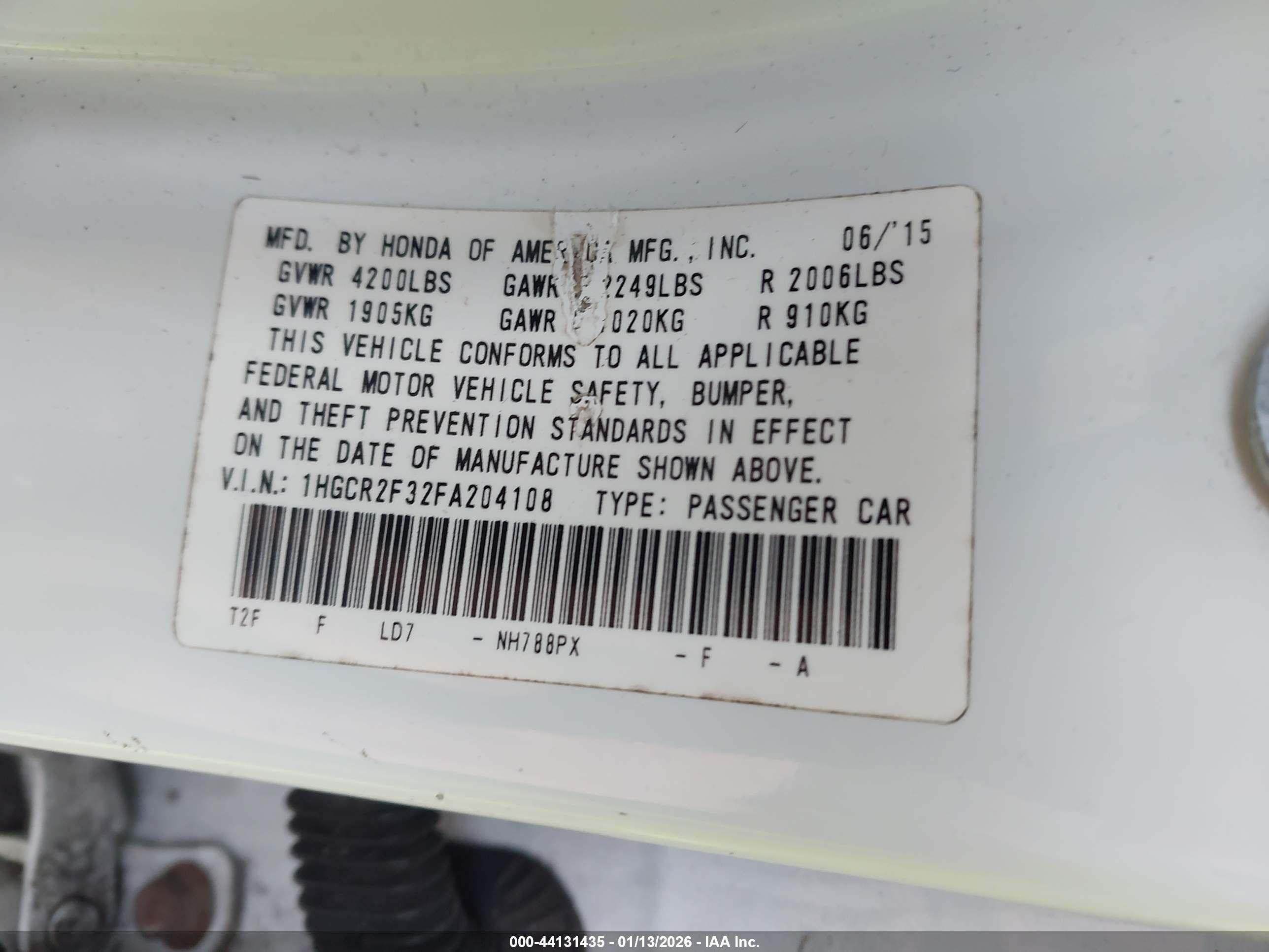 HONDA ACCORD image 9