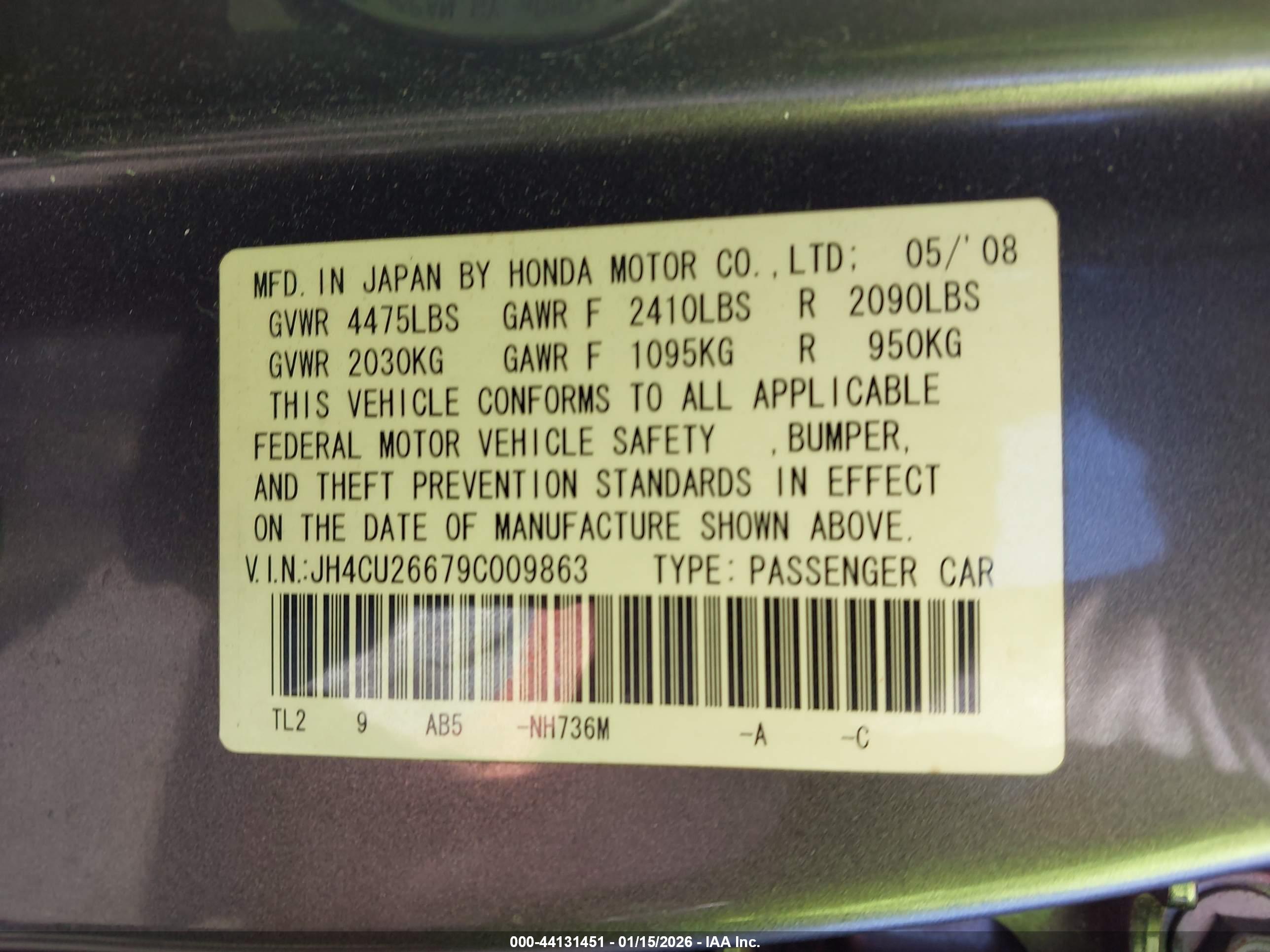 ACURA TSX image 9
