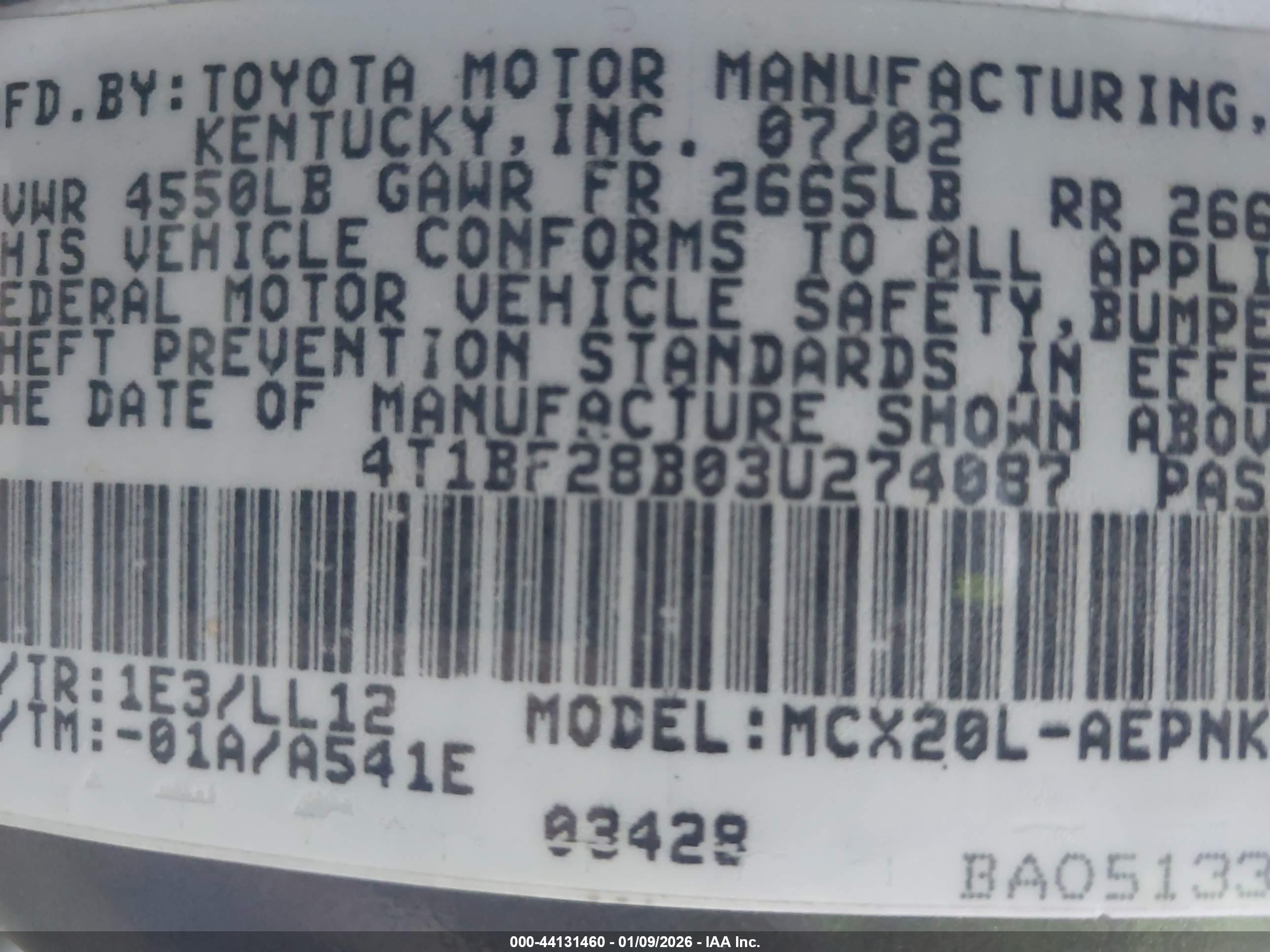 TOYOTA AVALON image 9