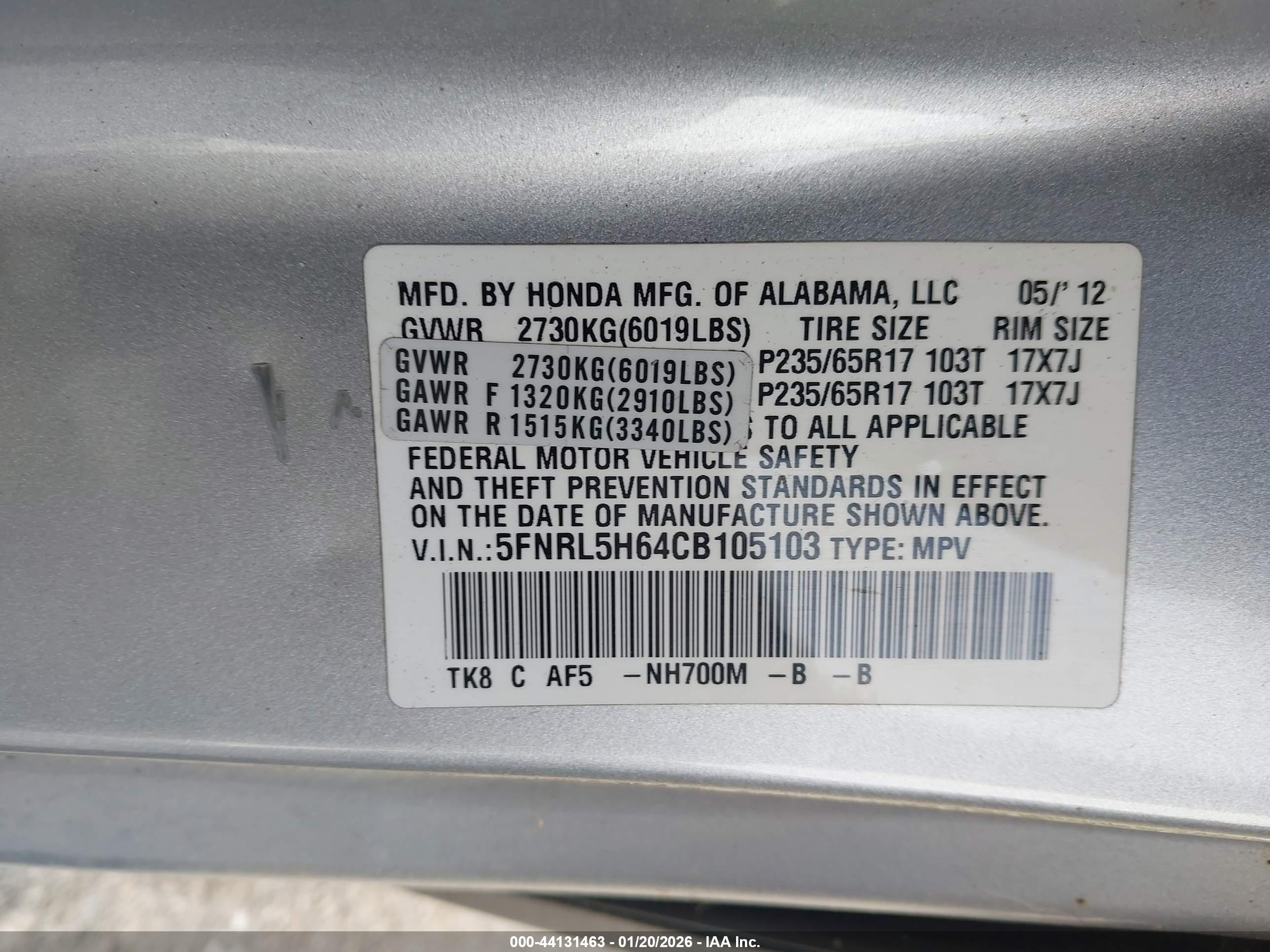 HONDA ODYSSEY image 9