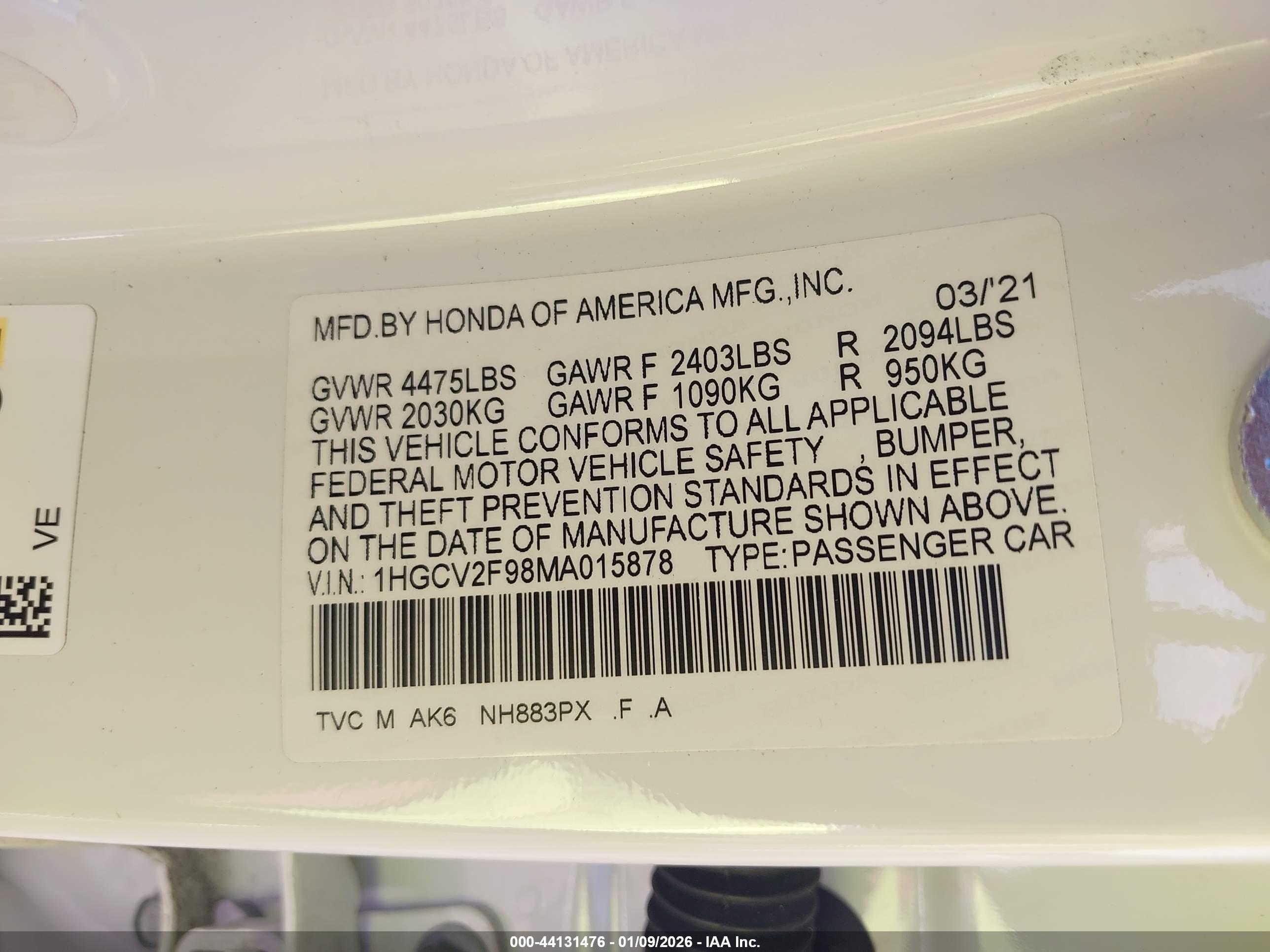 HONDA ACCORD image 9