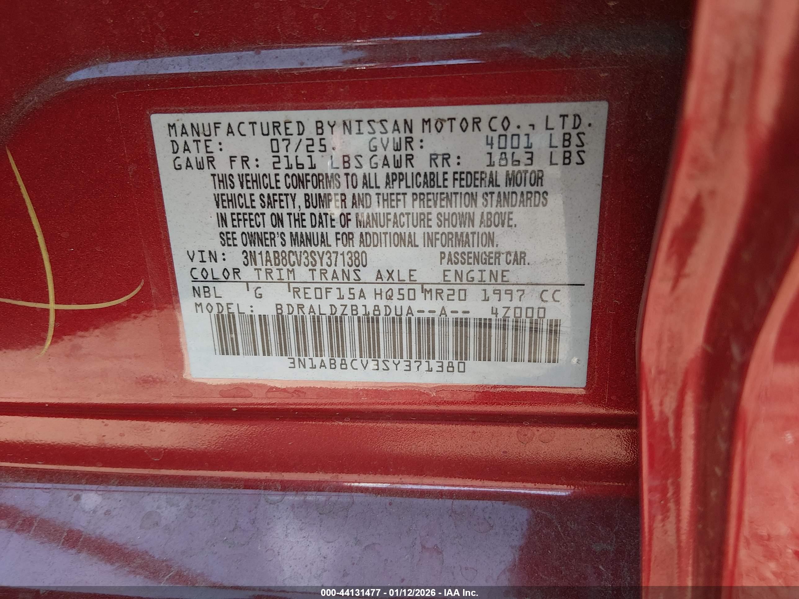 NISSAN SENTRA image 9