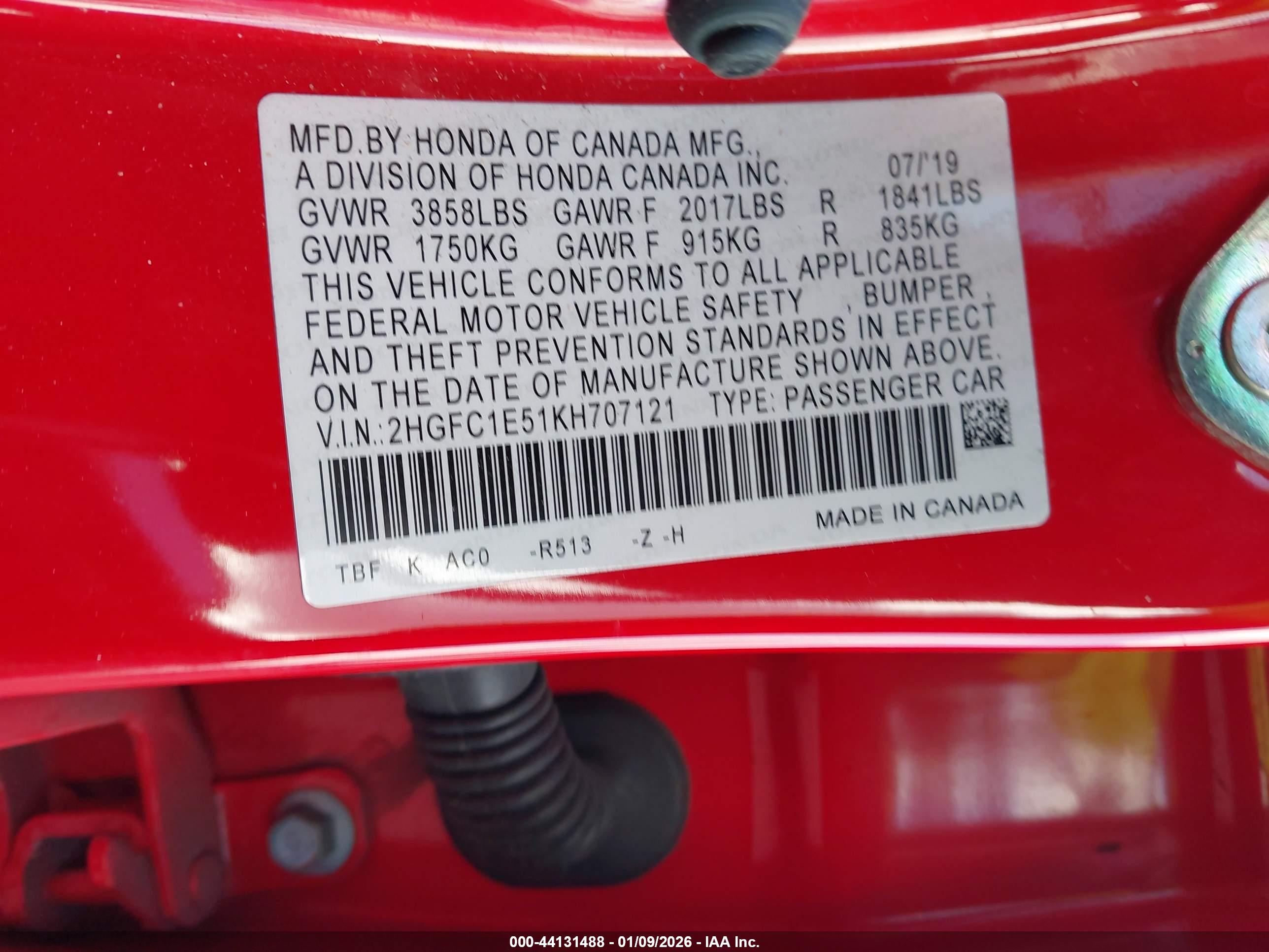 HONDA CIVIC image 9