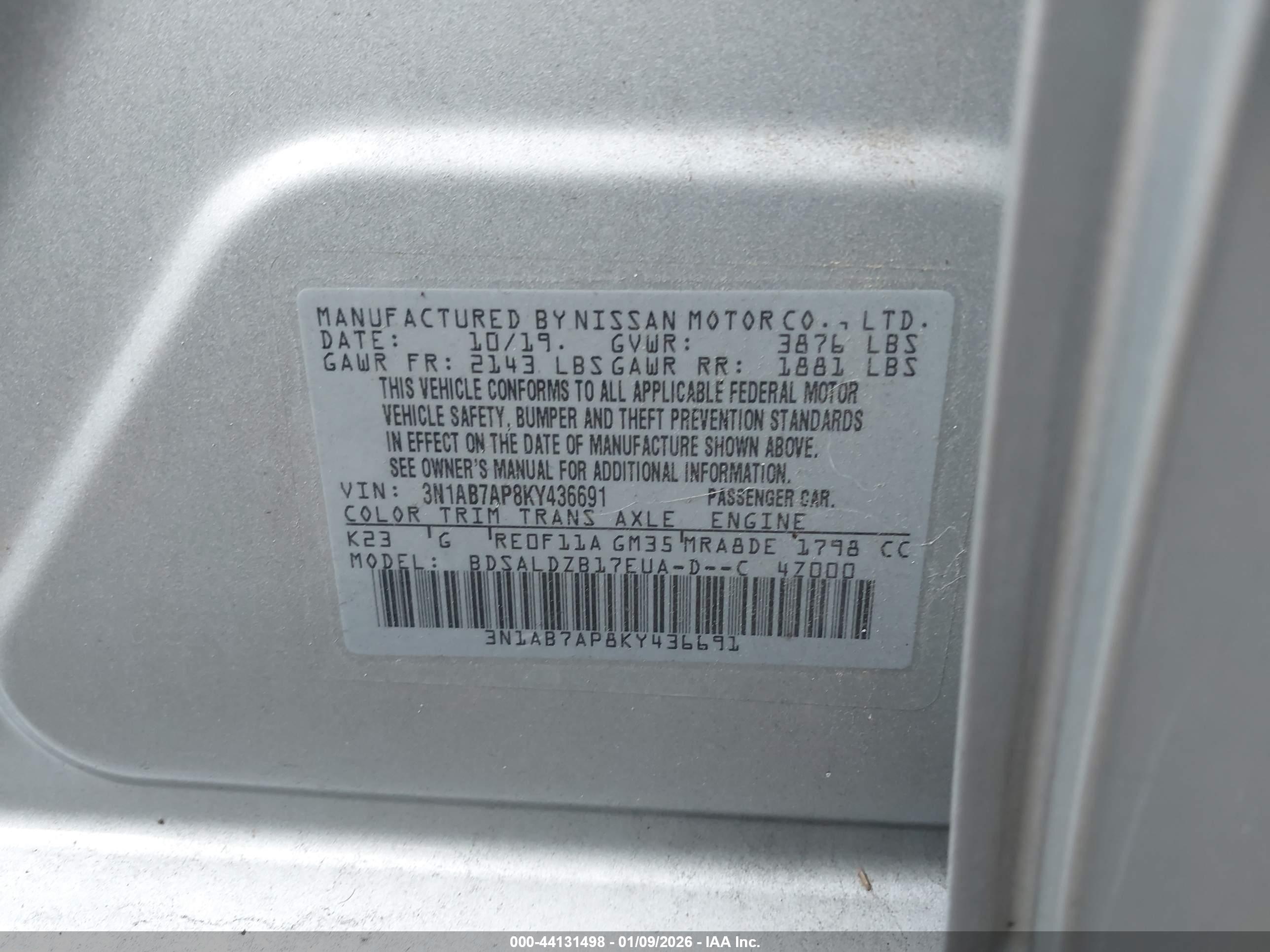 NISSAN SENTRA image 9