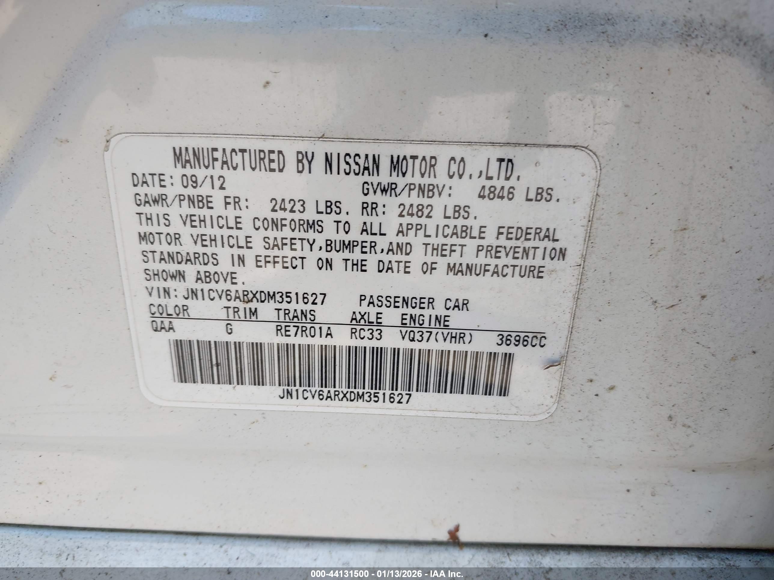 INFINITI G37X image 9