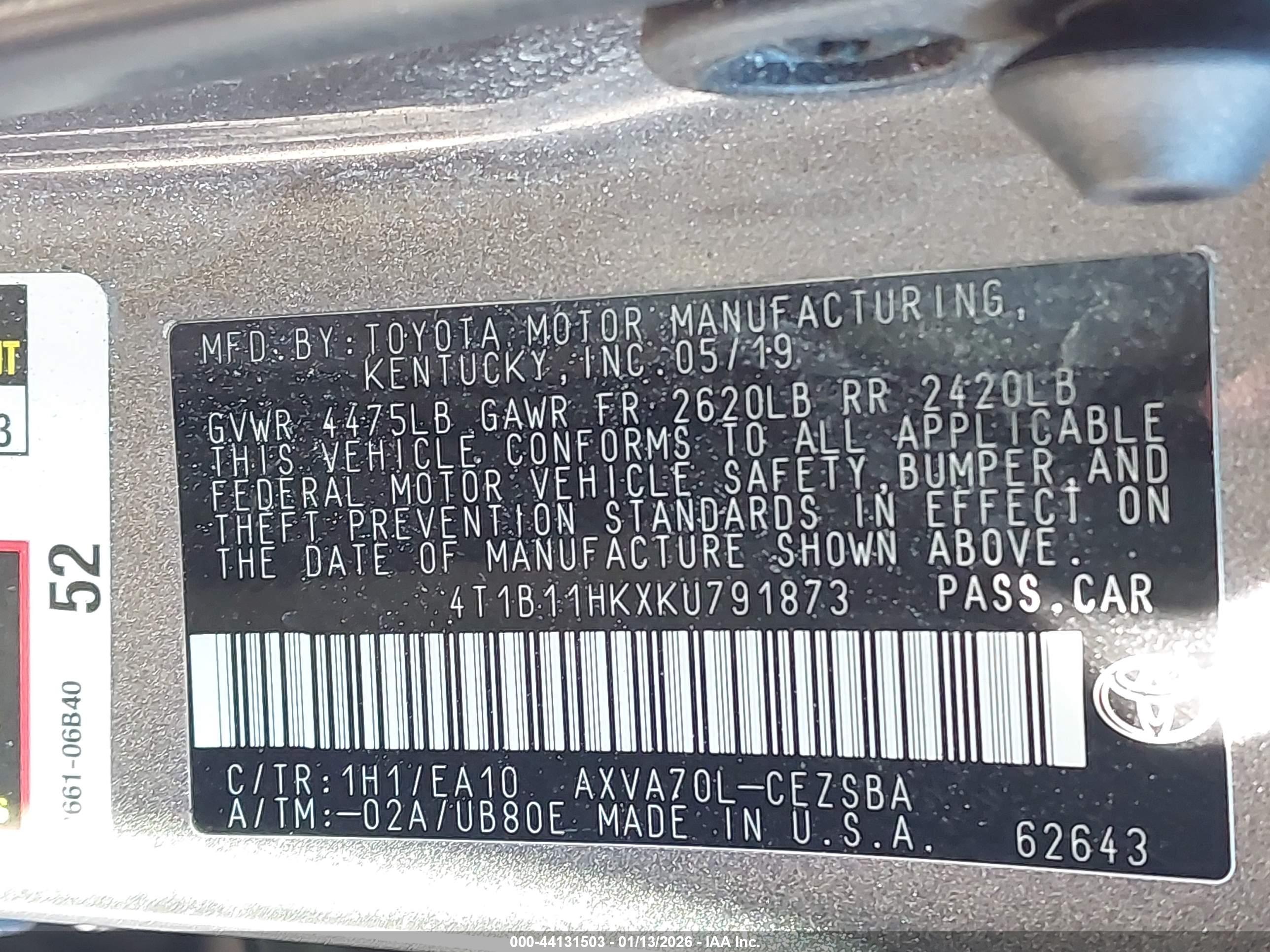 TOYOTA CAMRY image 9