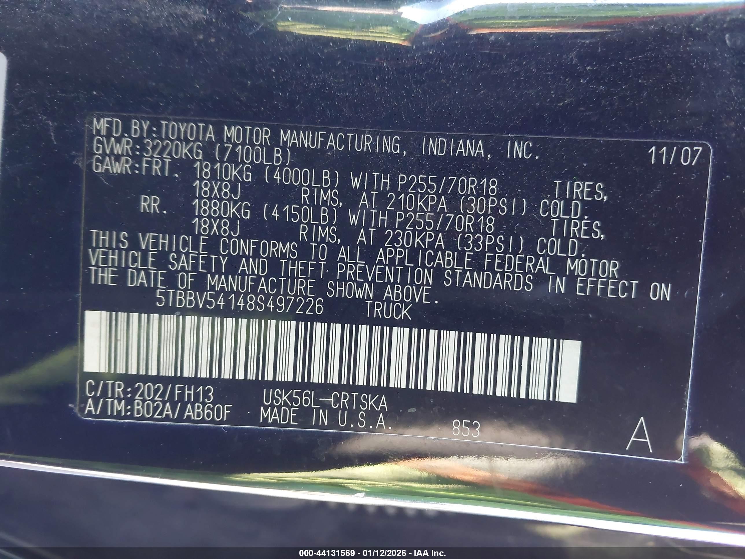 TOYOTA TUNDRA image 9