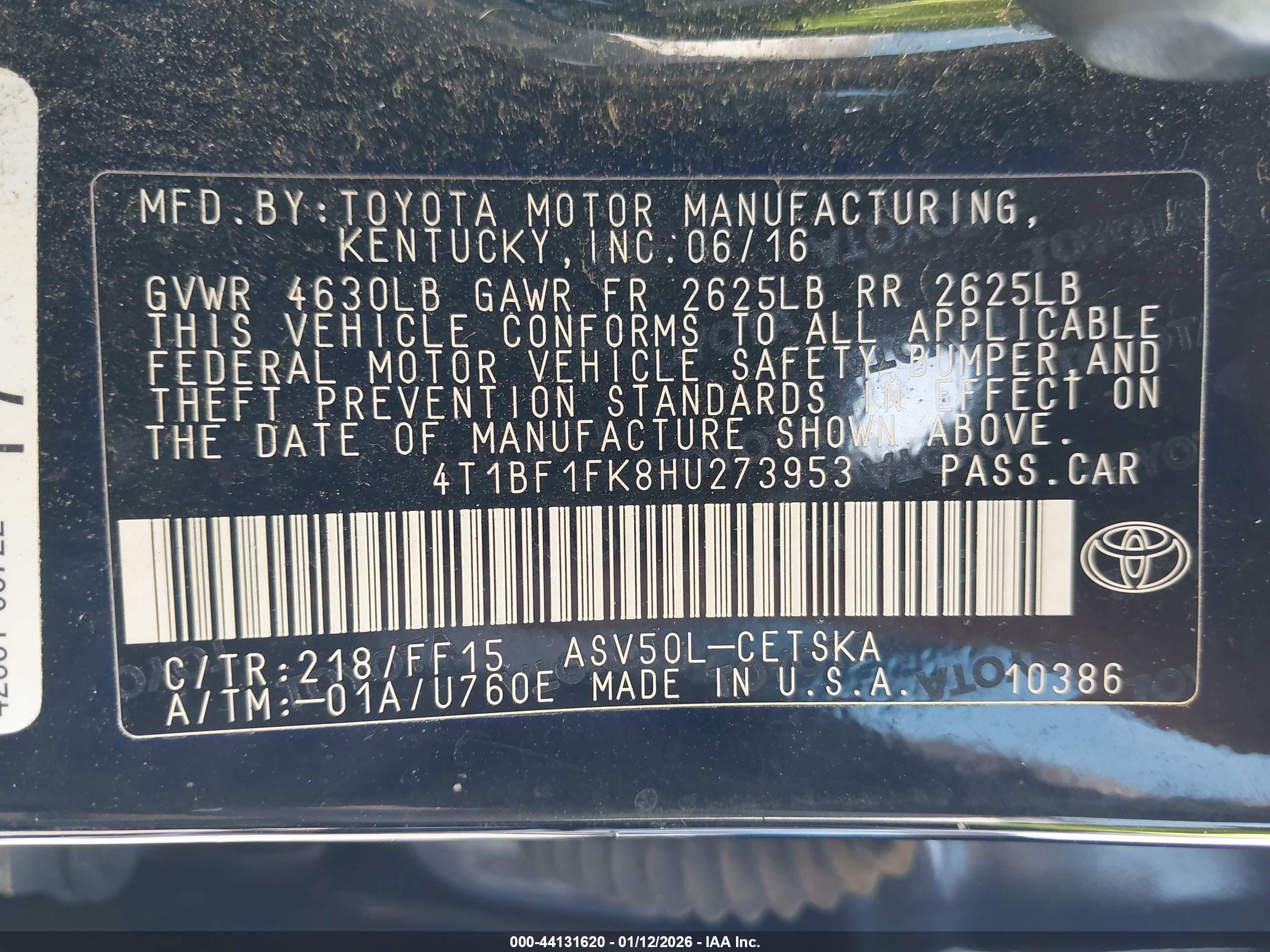 TOYOTA CAMRY image 9