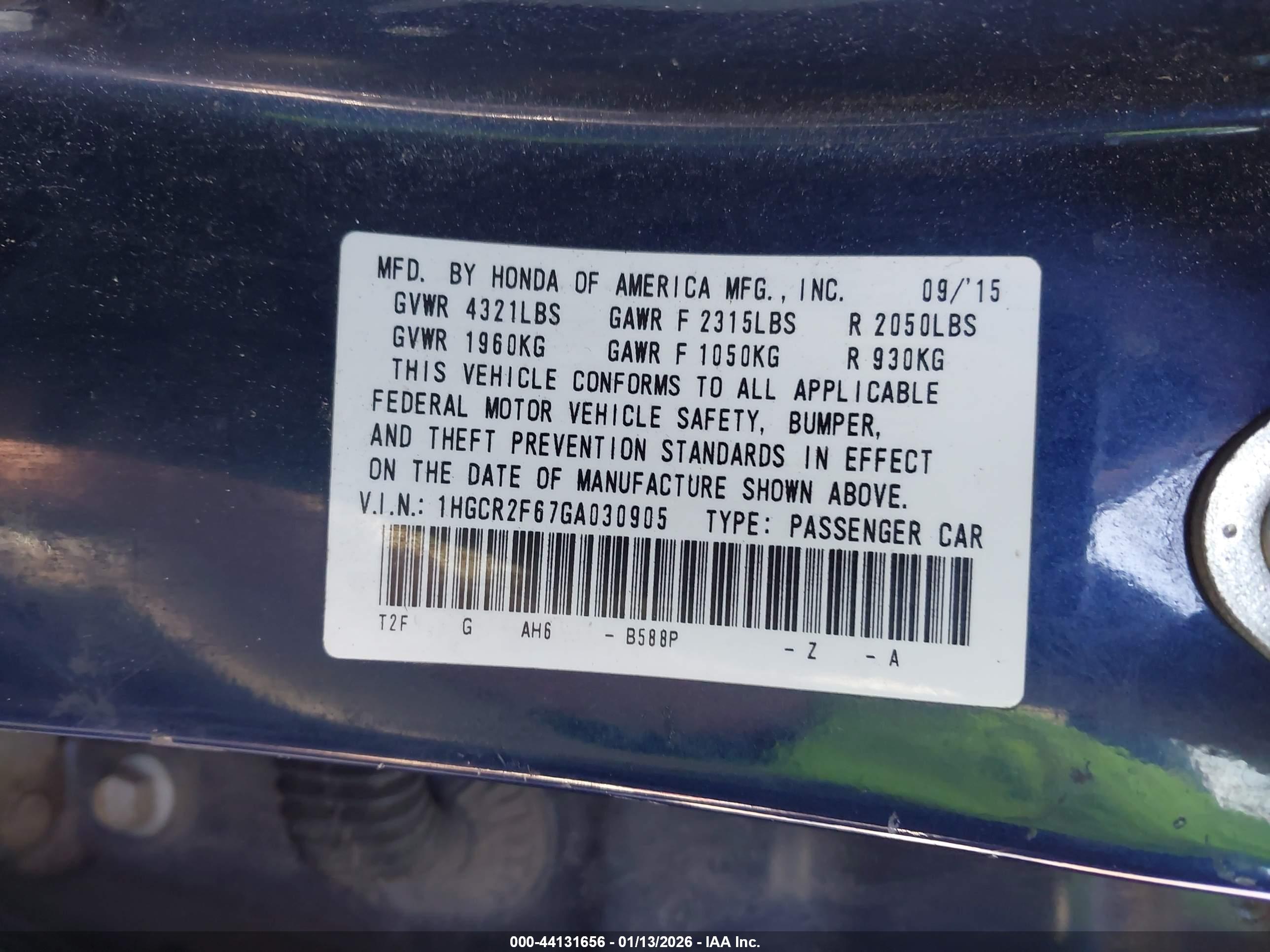 HONDA ACCORD image 9