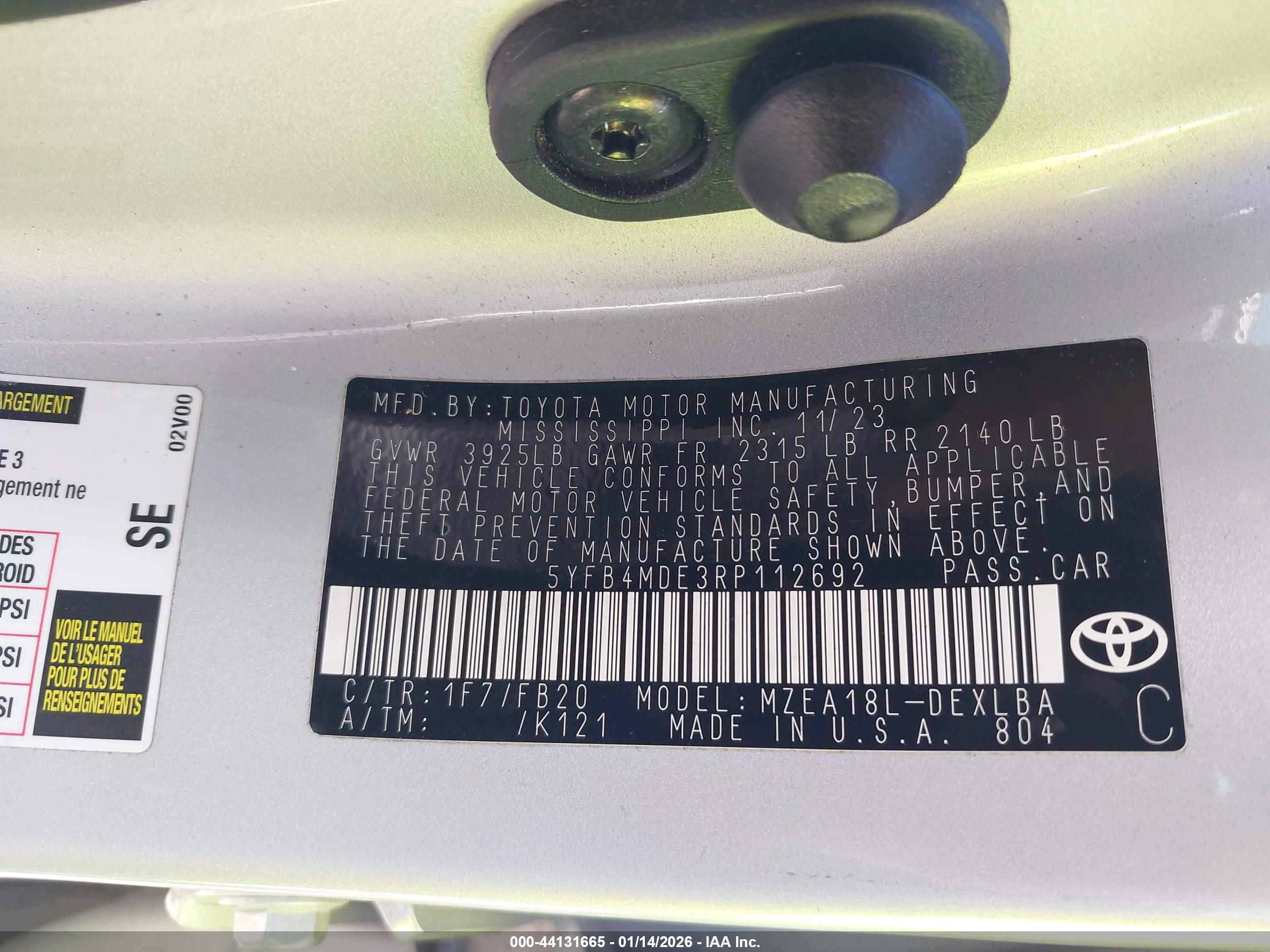 TOYOTA COROLLA image 9