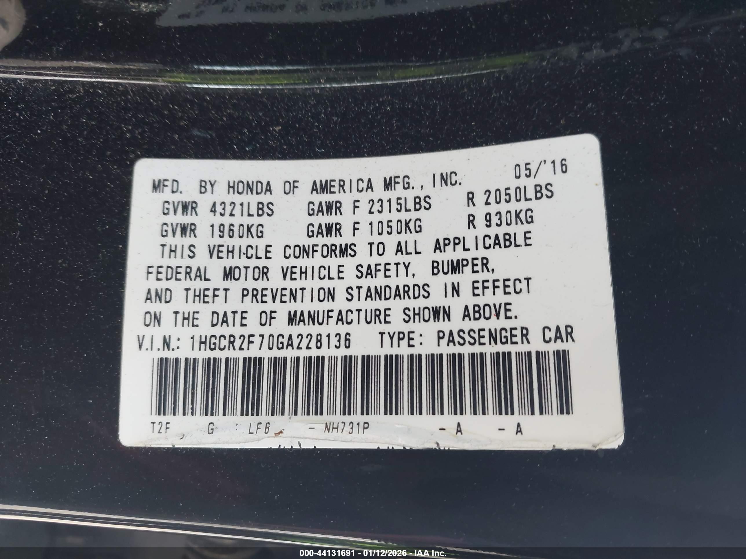 HONDA ACCORD image 9