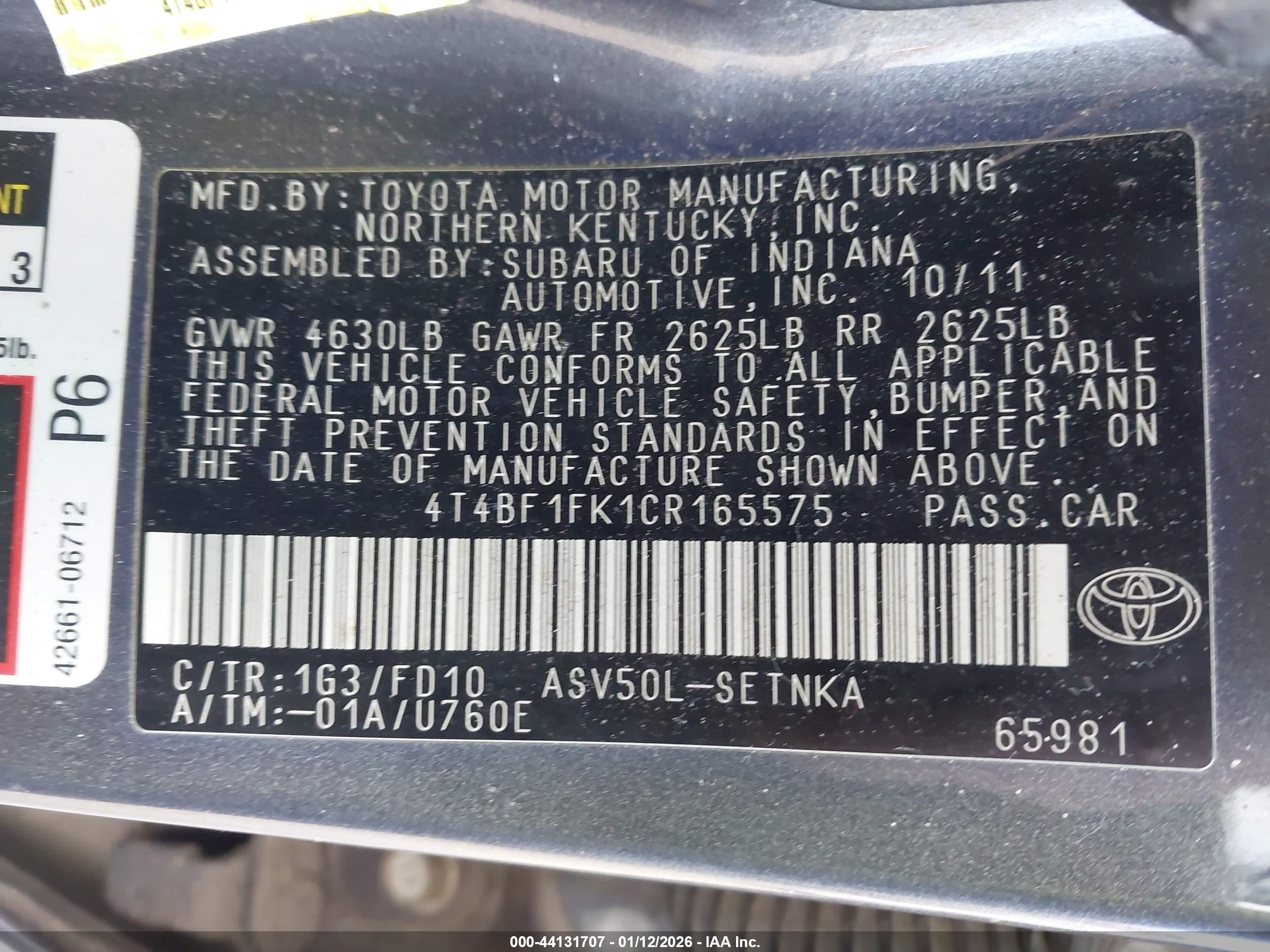TOYOTA CAMRY image 9