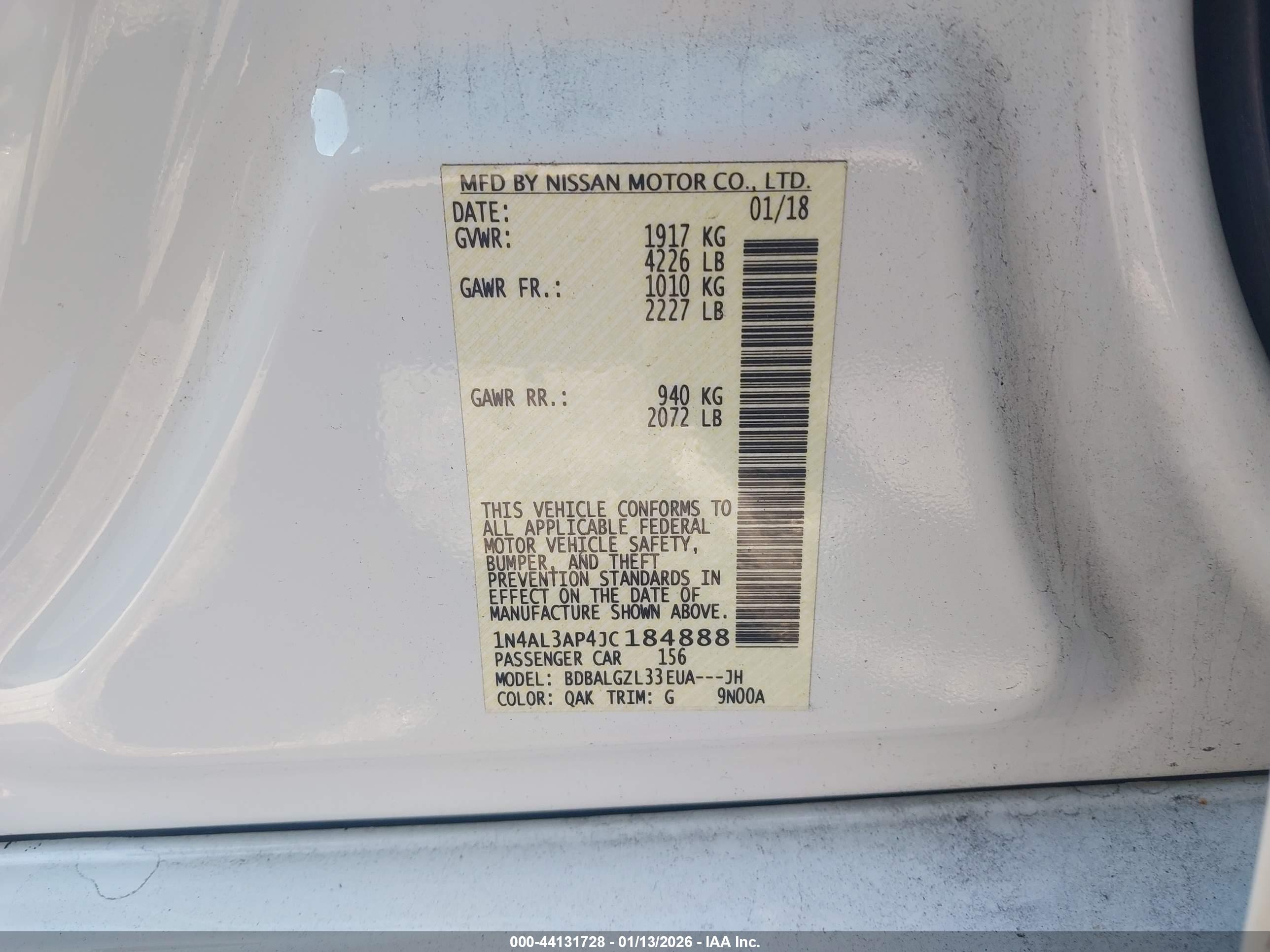 NISSAN ALTIMA image 9