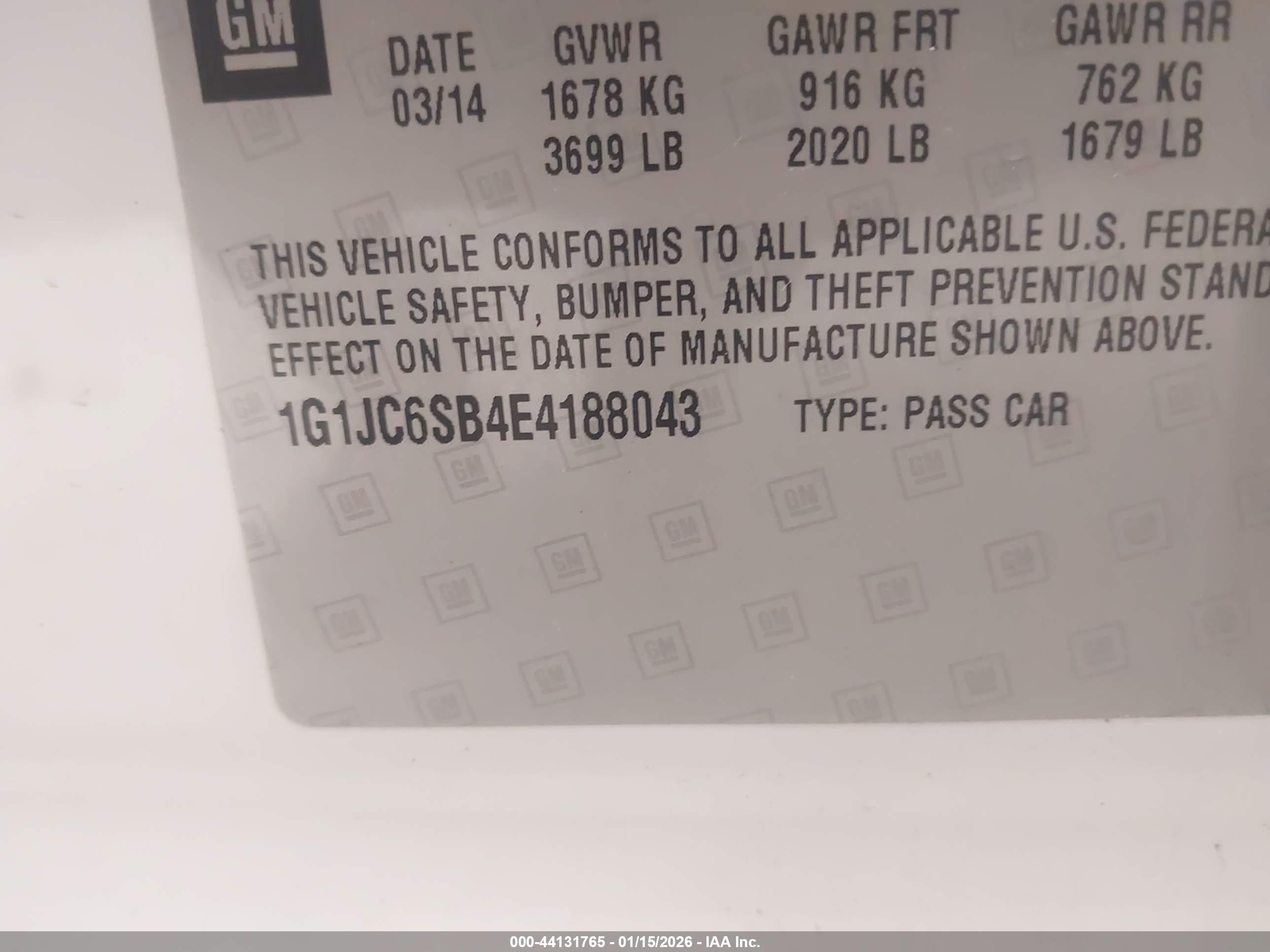 CHEVROLET SONIC image 9