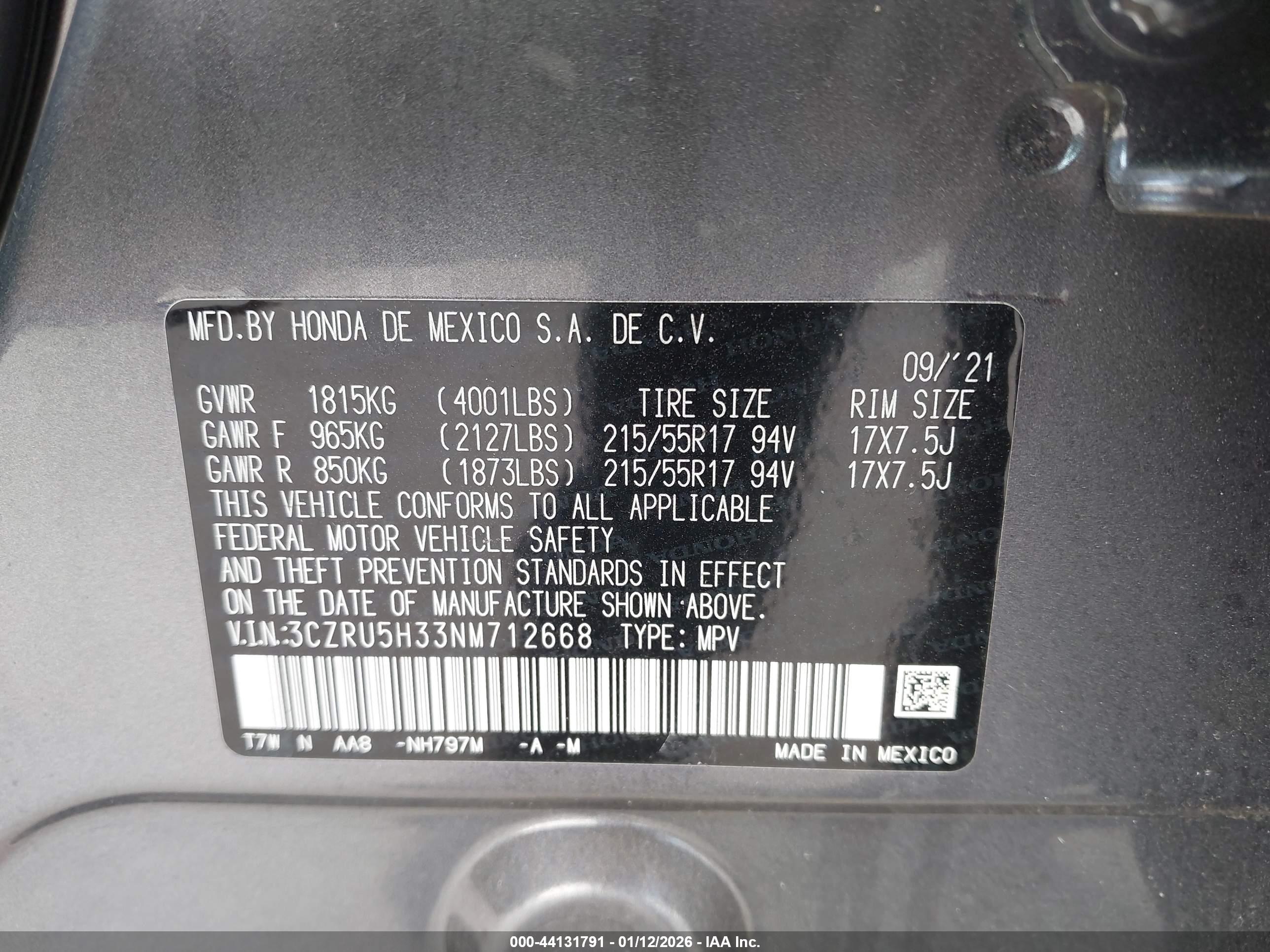 HONDA HR-V image 9