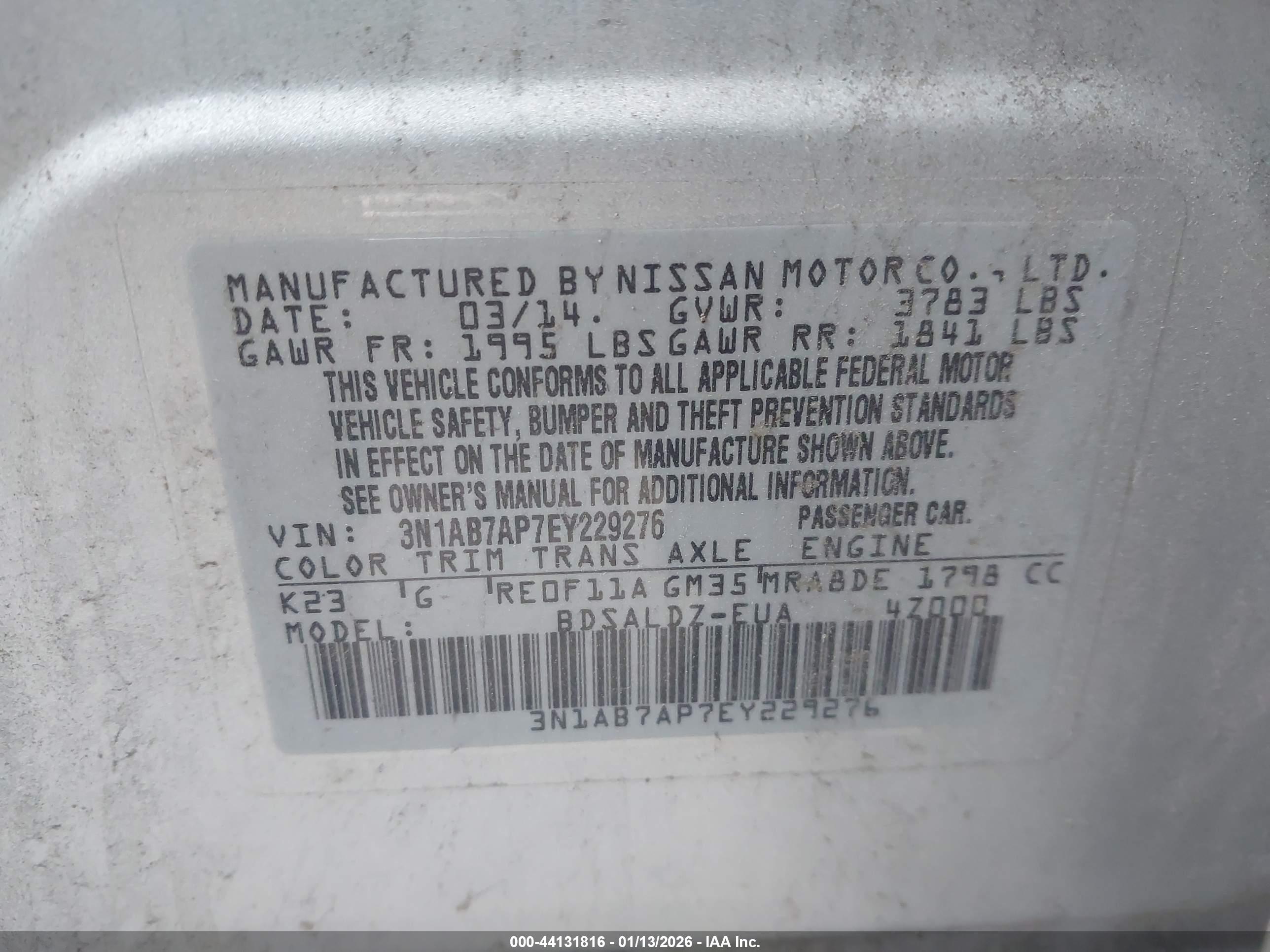 NISSAN SENTRA image 9
