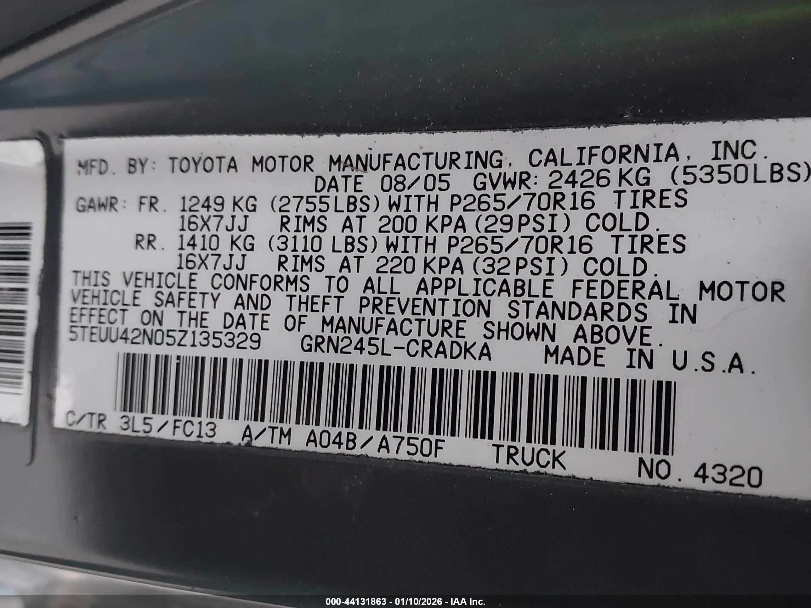 TOYOTA TACOMA image 9