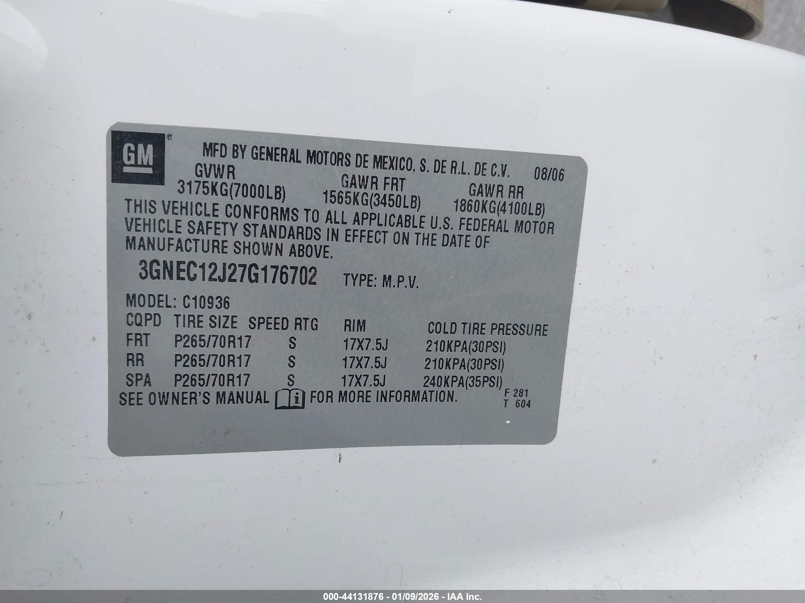 CHEVROLET AVALANCHE image 9