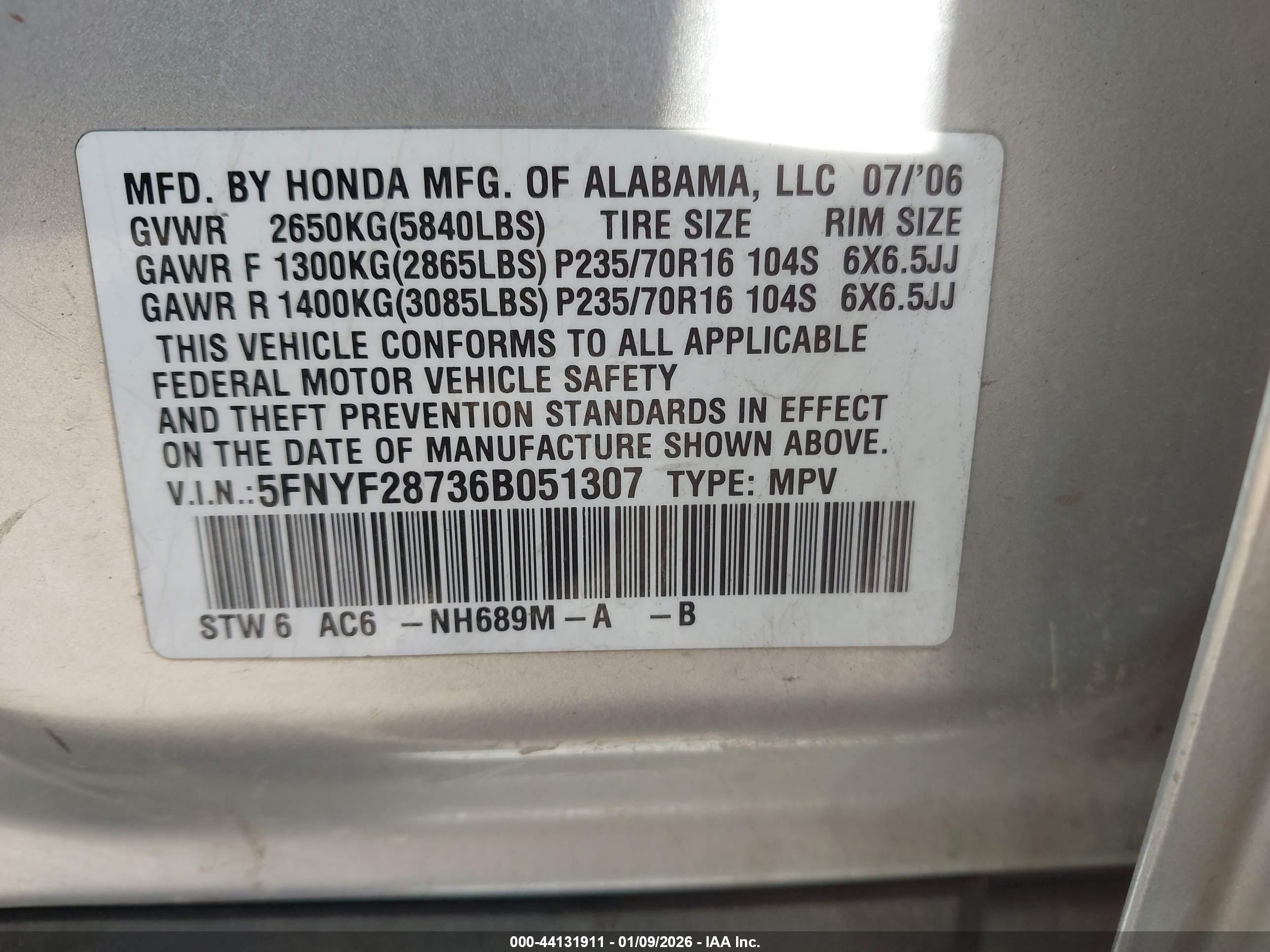 HONDA PILOT image 9