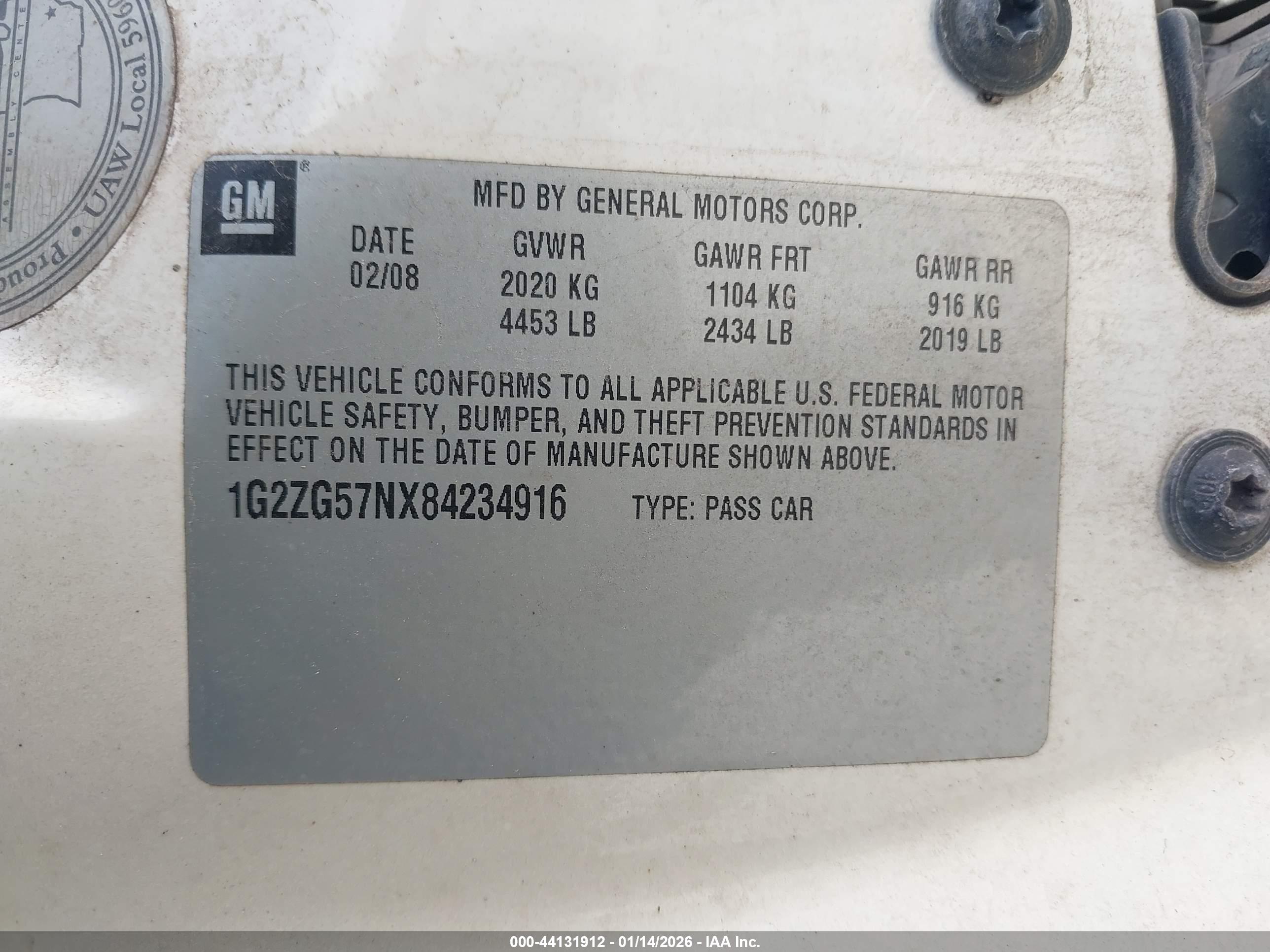 PONTIAC G6 image 9