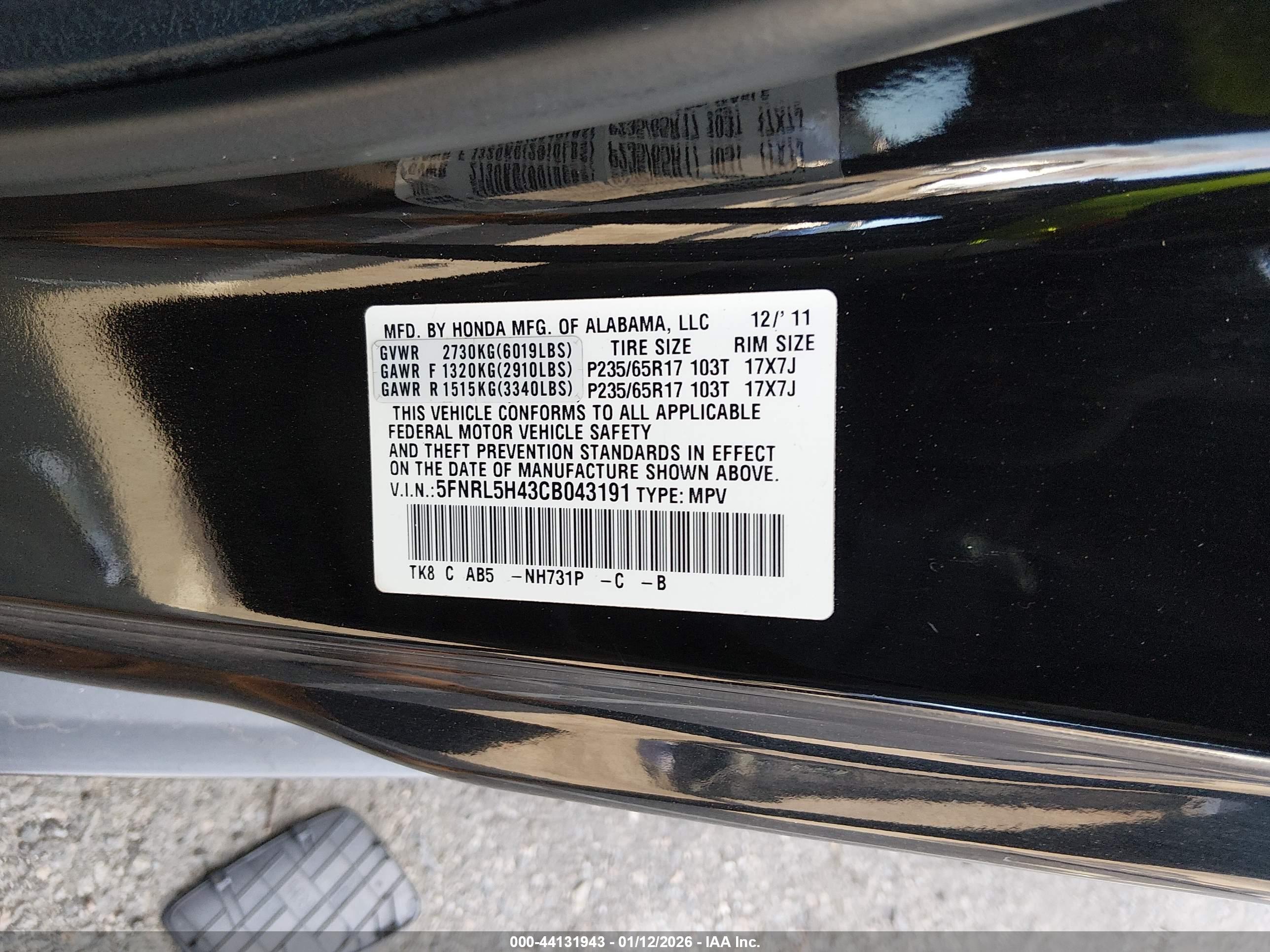HONDA ODYSSEY image 9