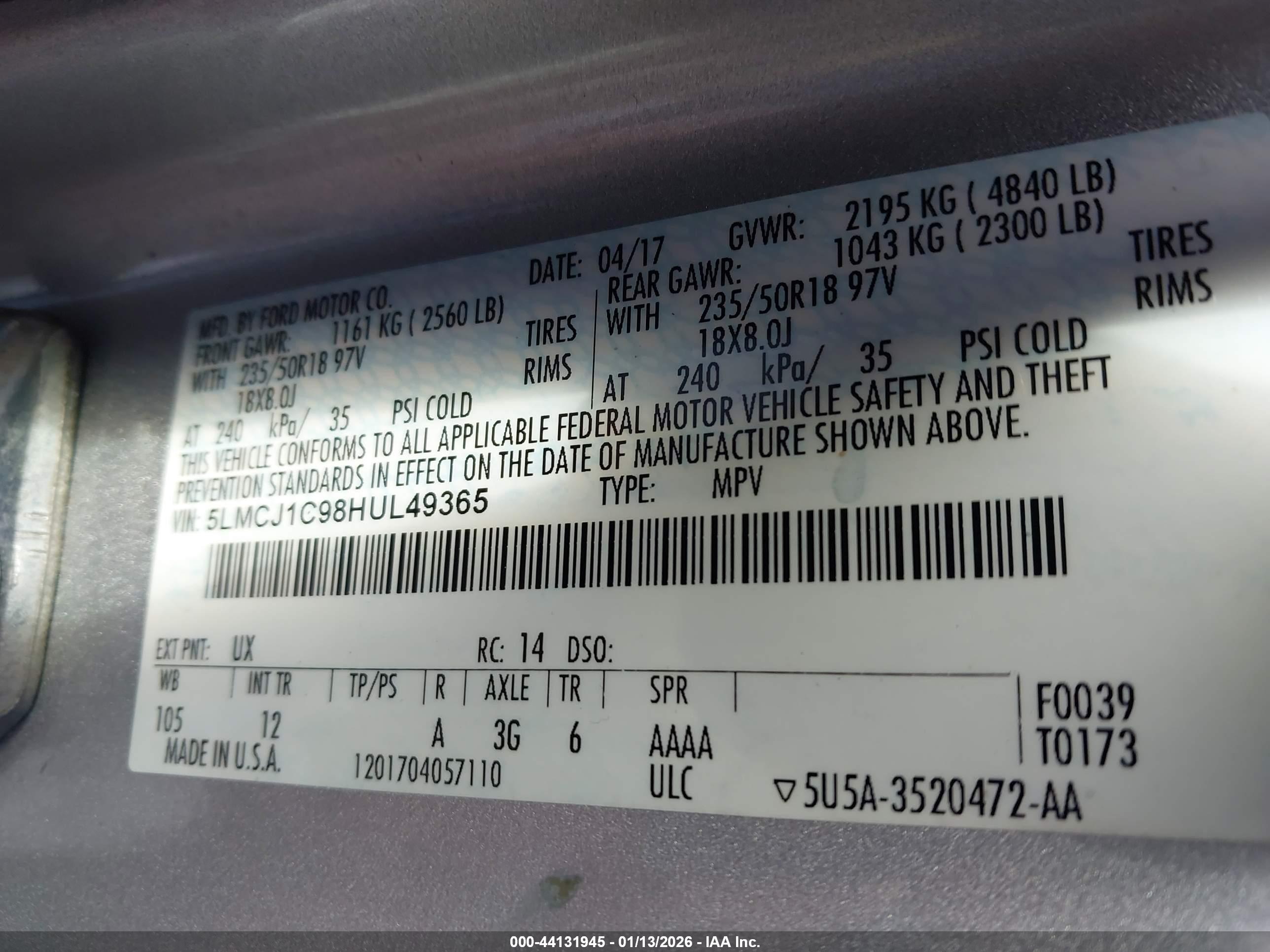LINCOLN MKC image 9