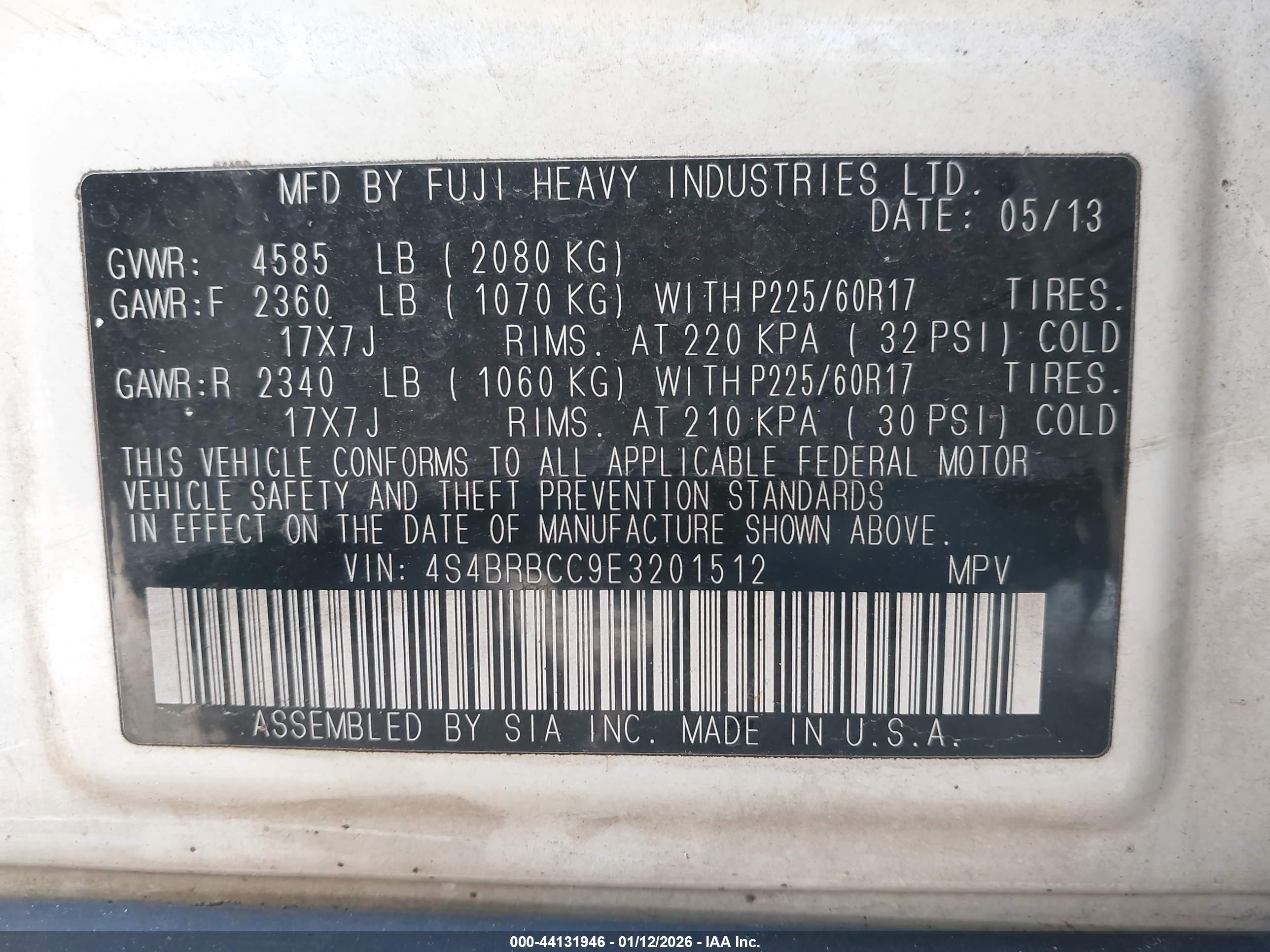 SUBARU OUTBACK image 9