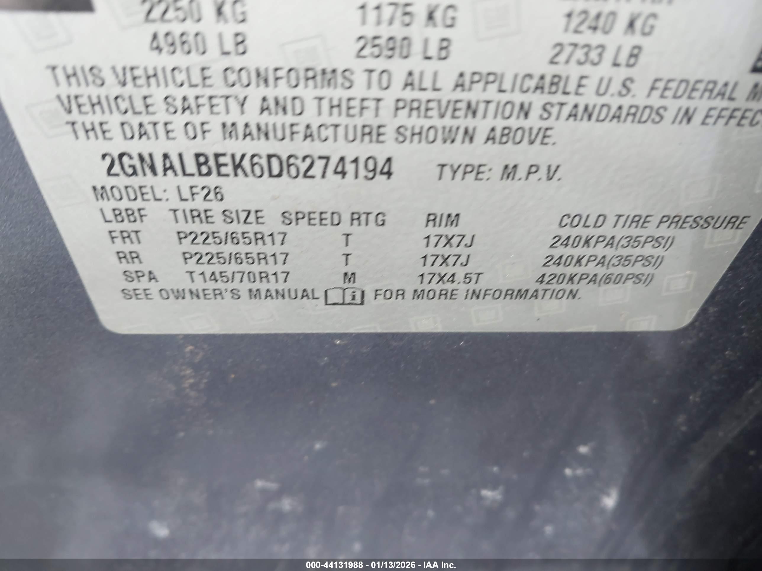 CHEVROLET EQUINOX image 9