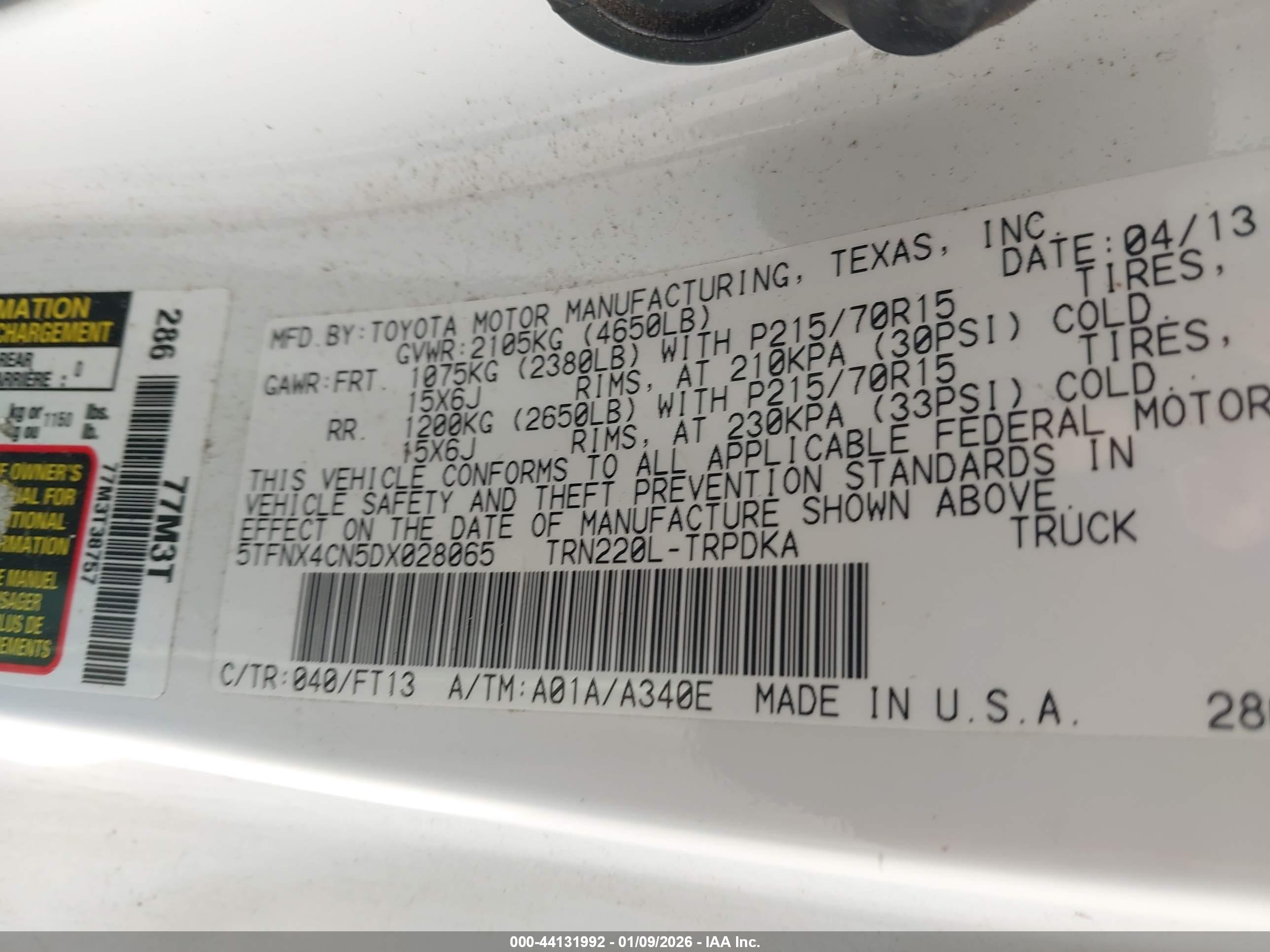 TOYOTA TACOMA image 9