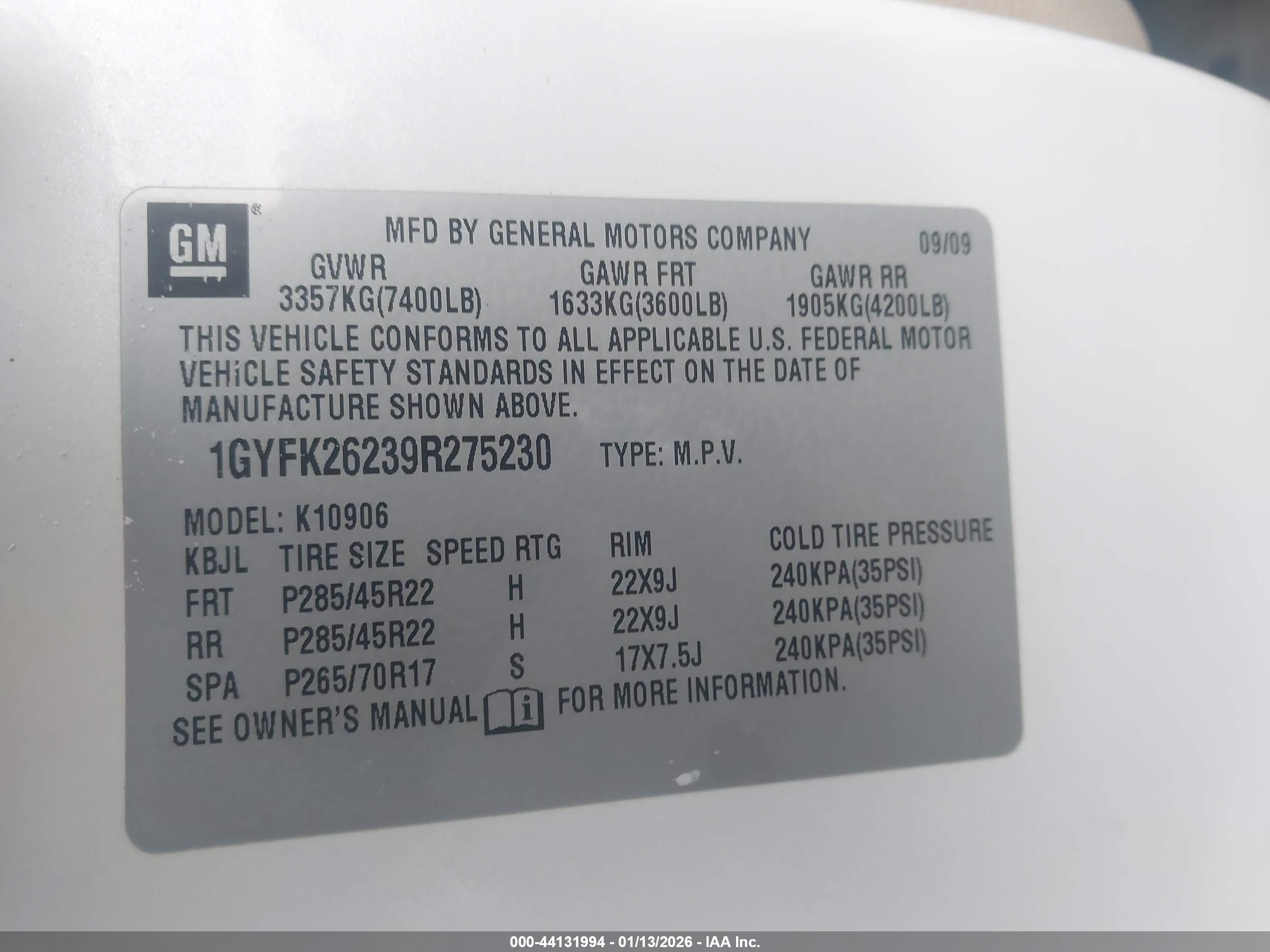CADILLAC ESCALADE image 9
