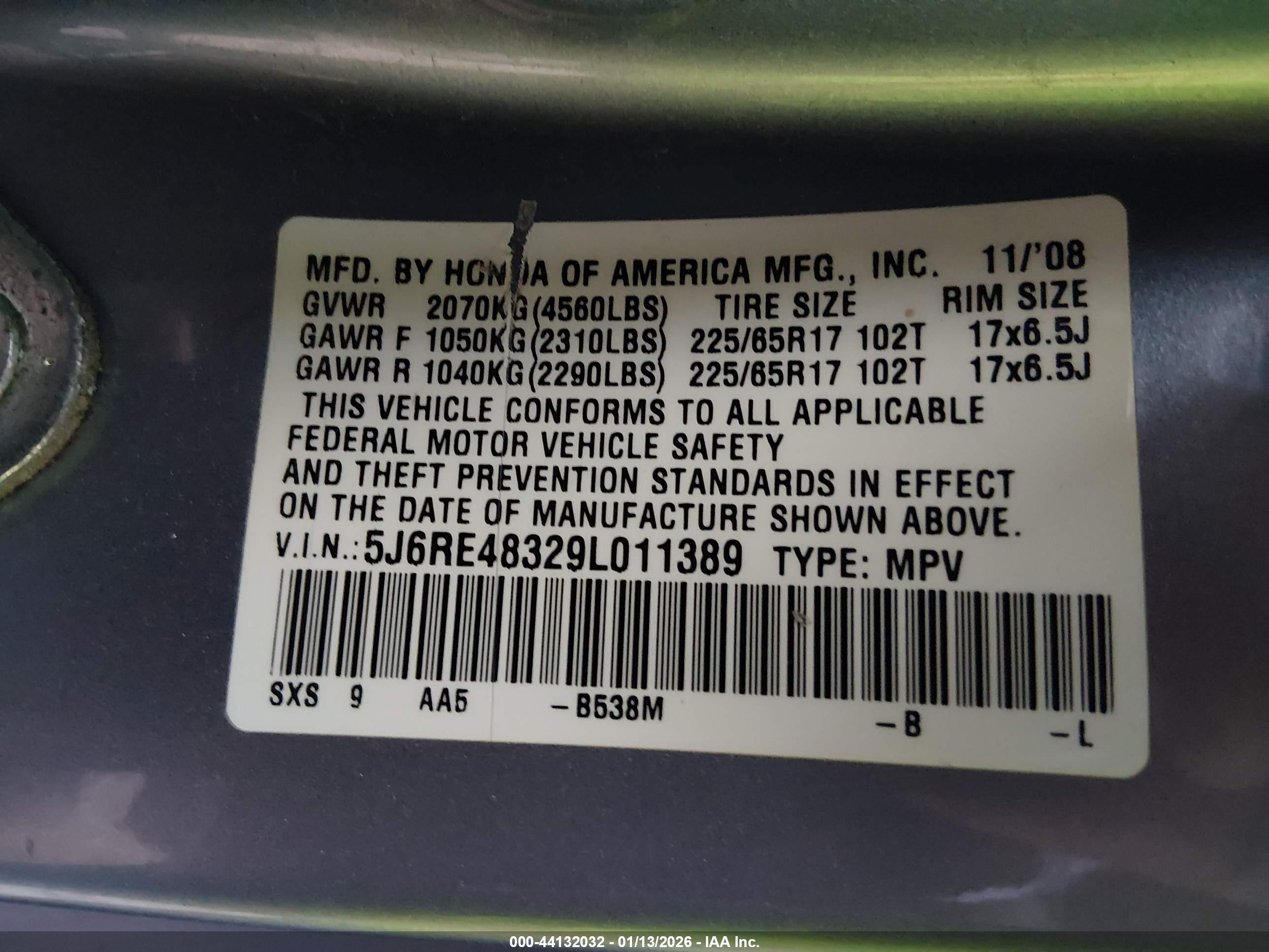 HONDA CR-V image 9