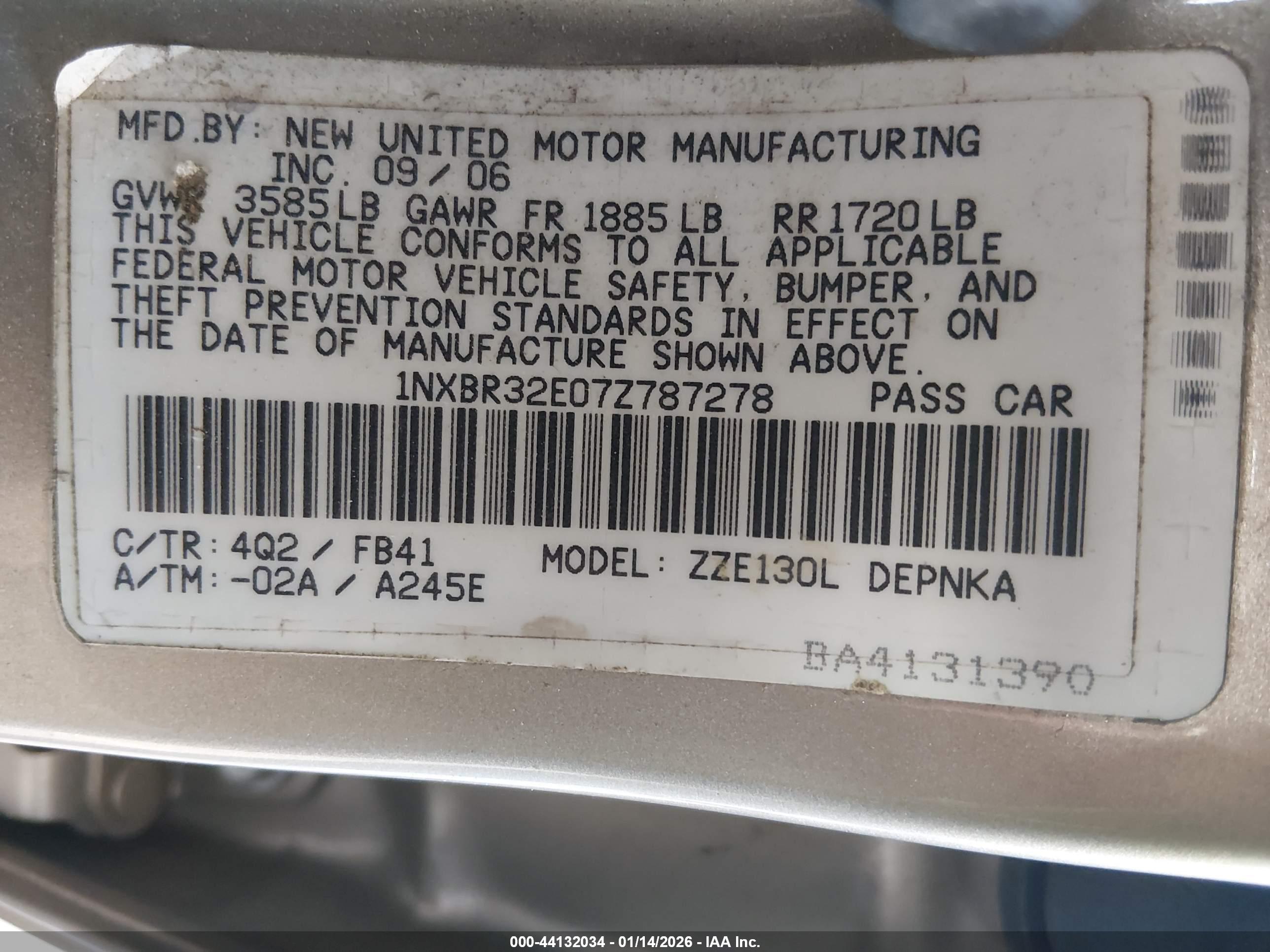 TOYOTA COROLLA image 9