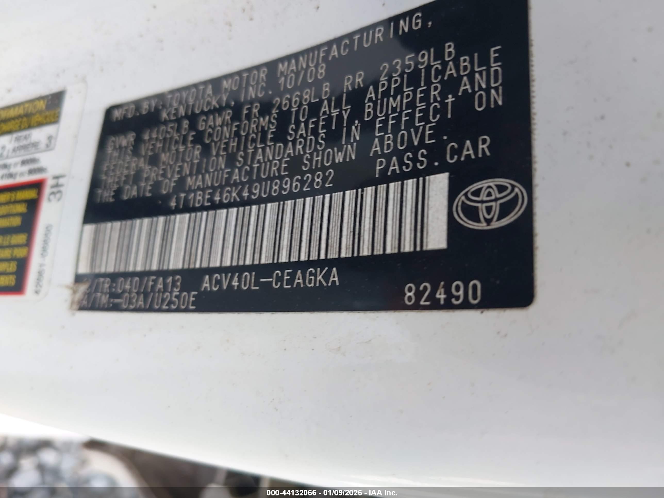 TOYOTA CAMRY image 9