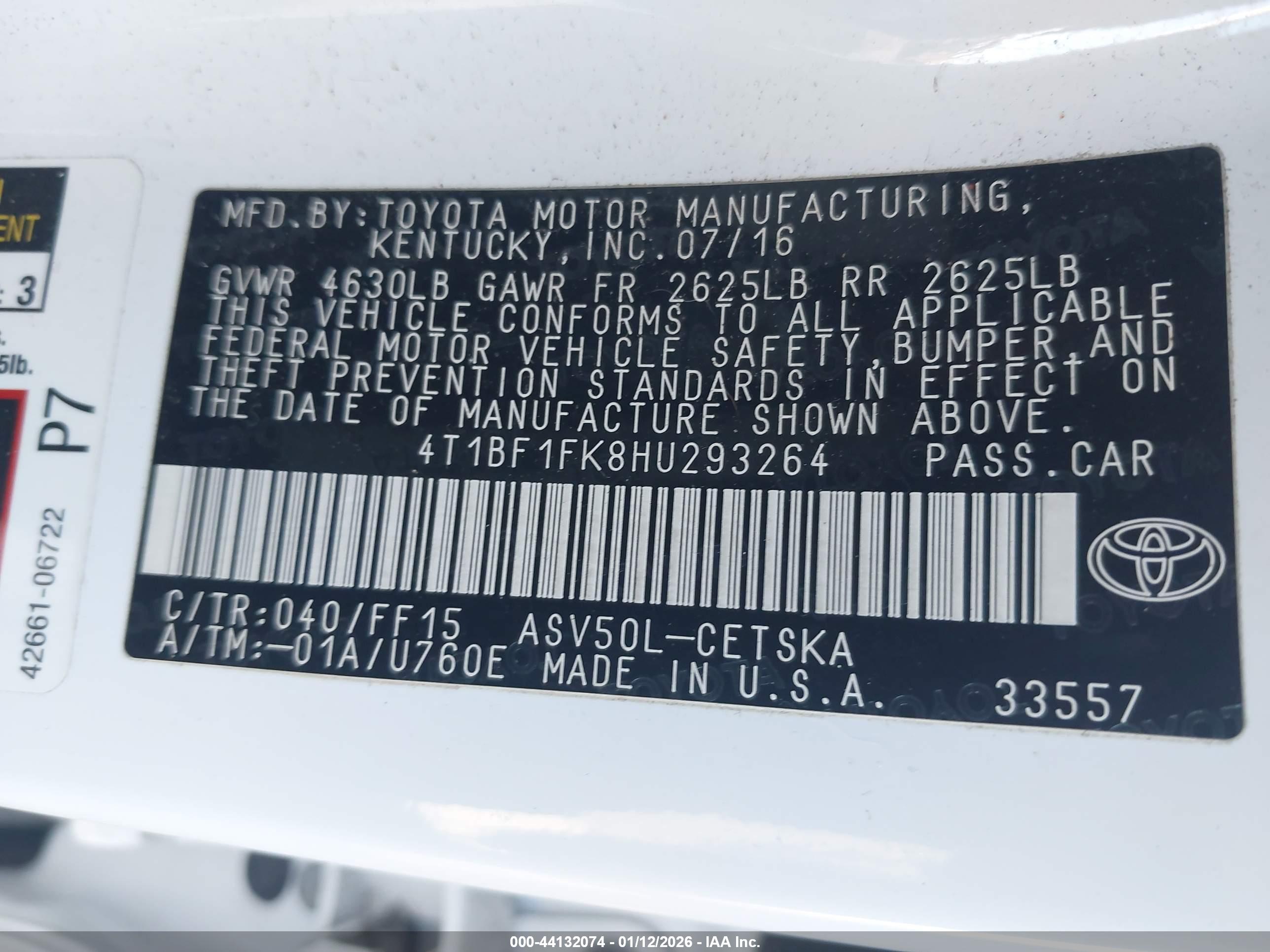 TOYOTA CAMRY image 9