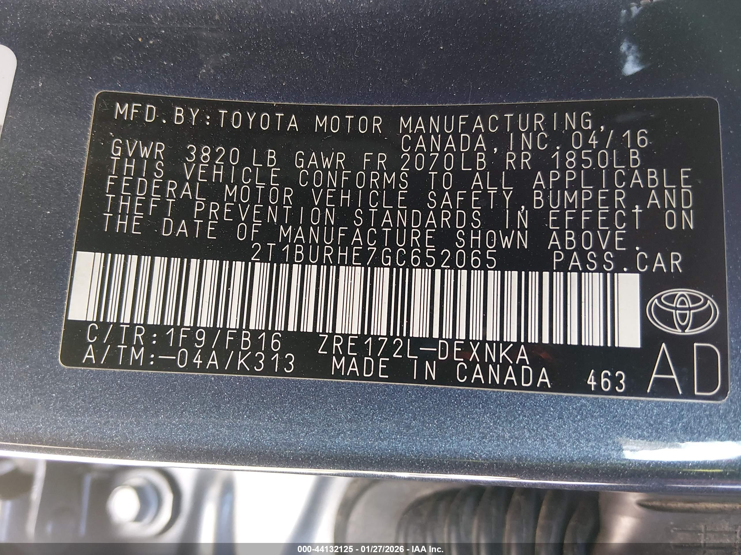 TOYOTA COROLLA image 9