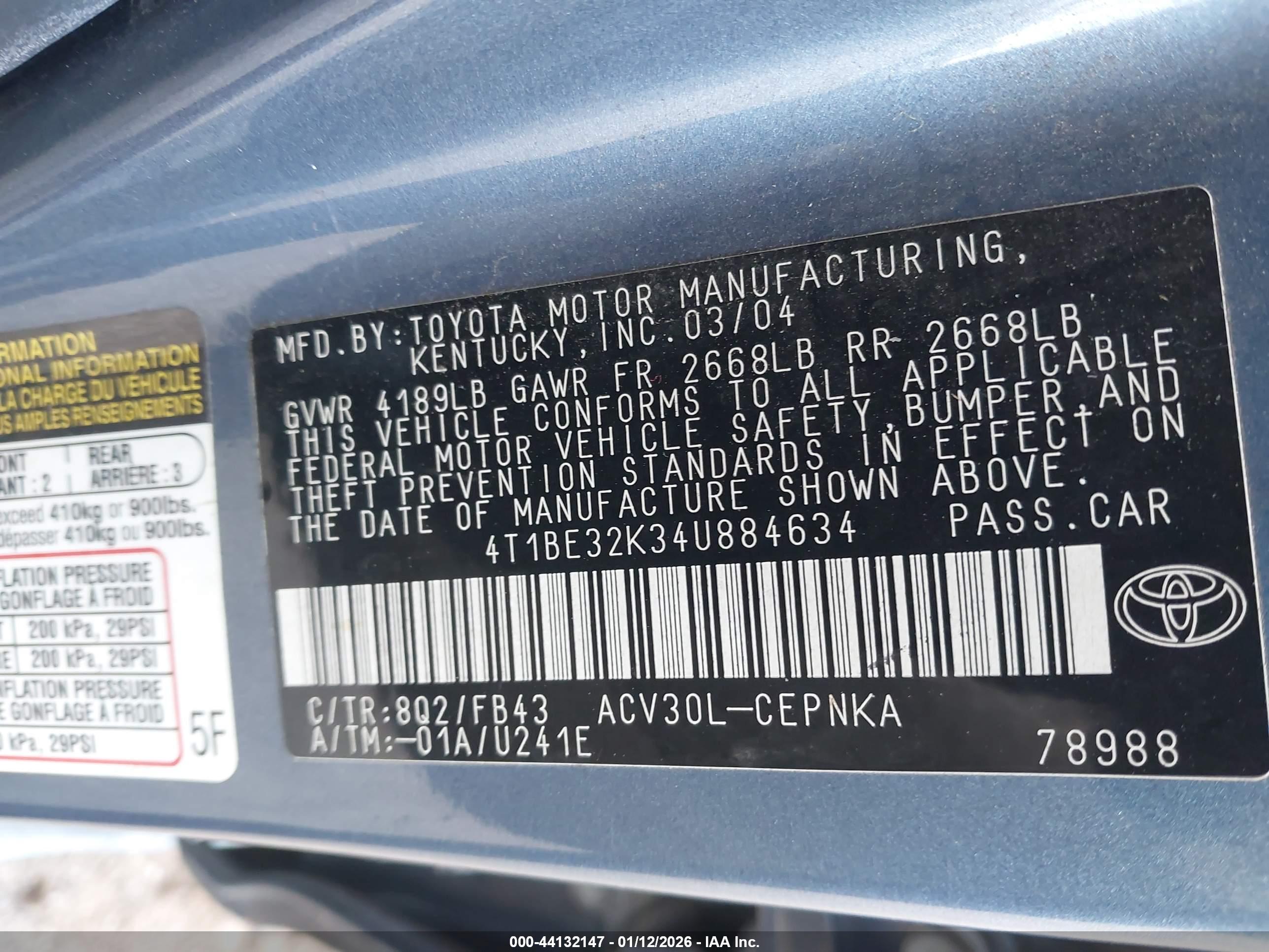 TOYOTA CAMRY image 9