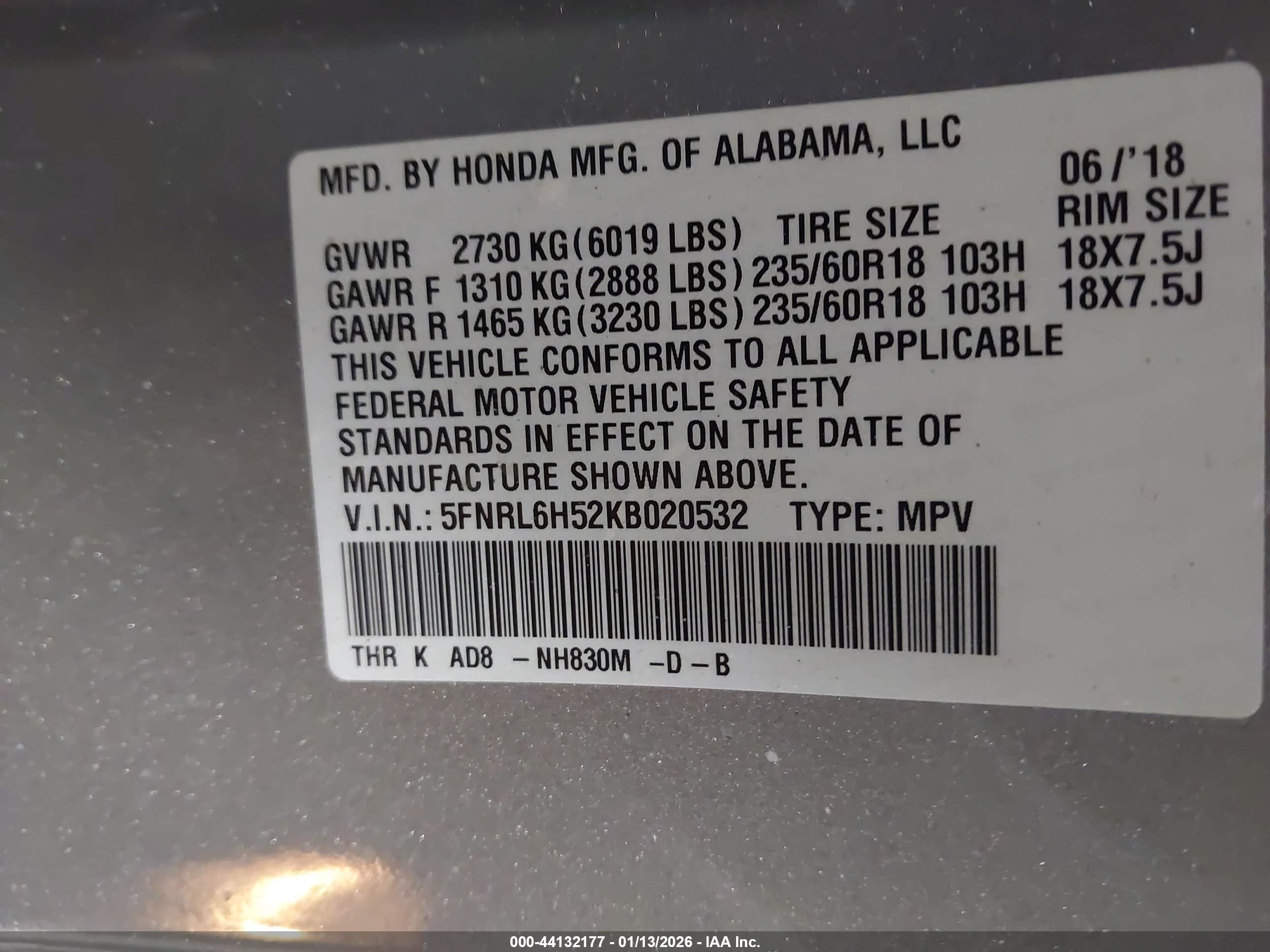 HONDA ODYSSEY image 9