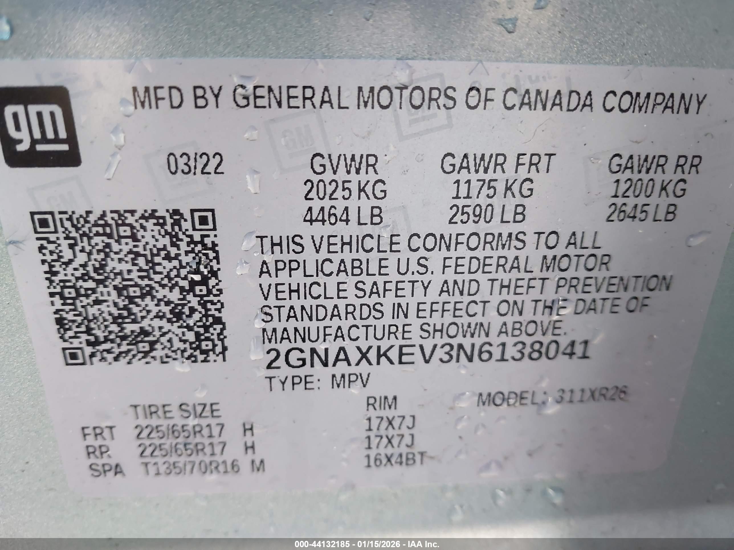 CHEVROLET EQUINOX image 9
