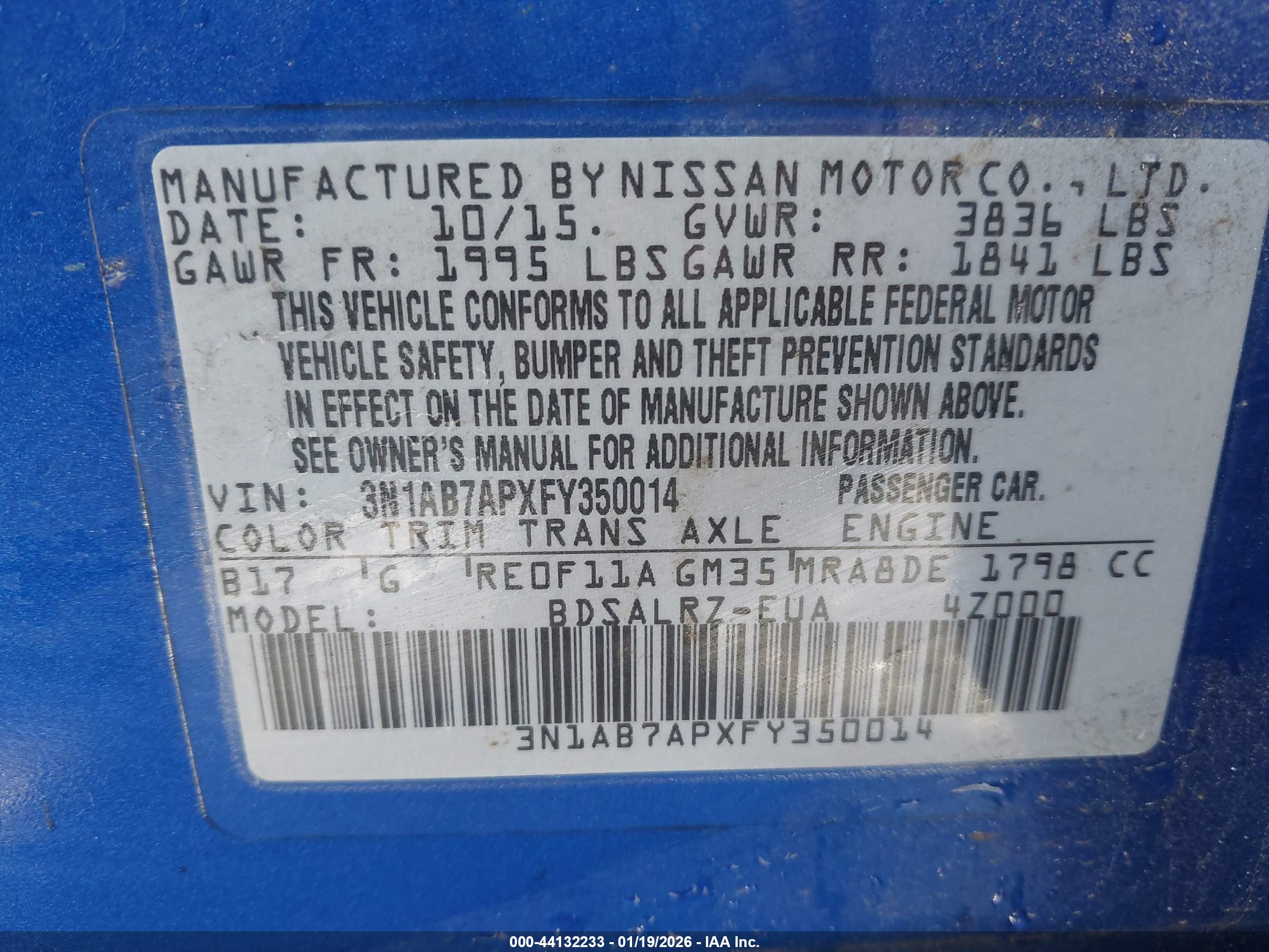 NISSAN SENTRA image 9