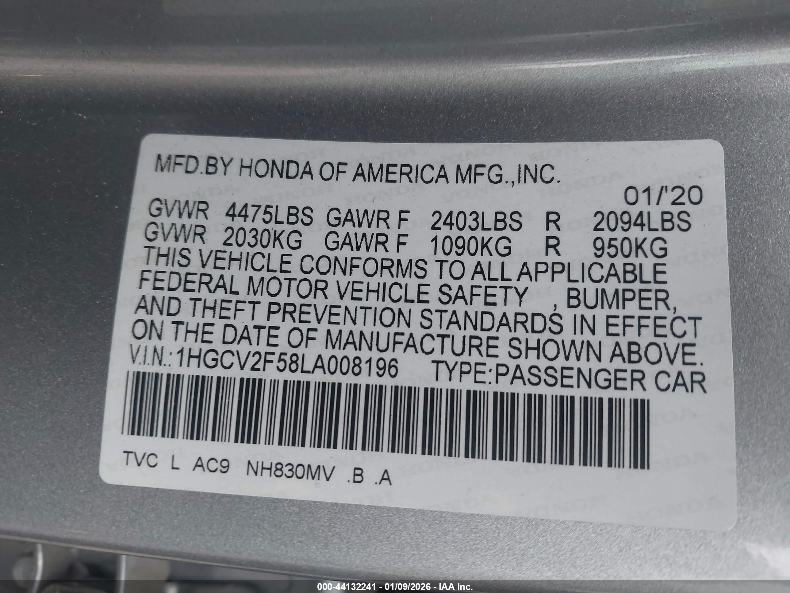 HONDA ACCORD image 9