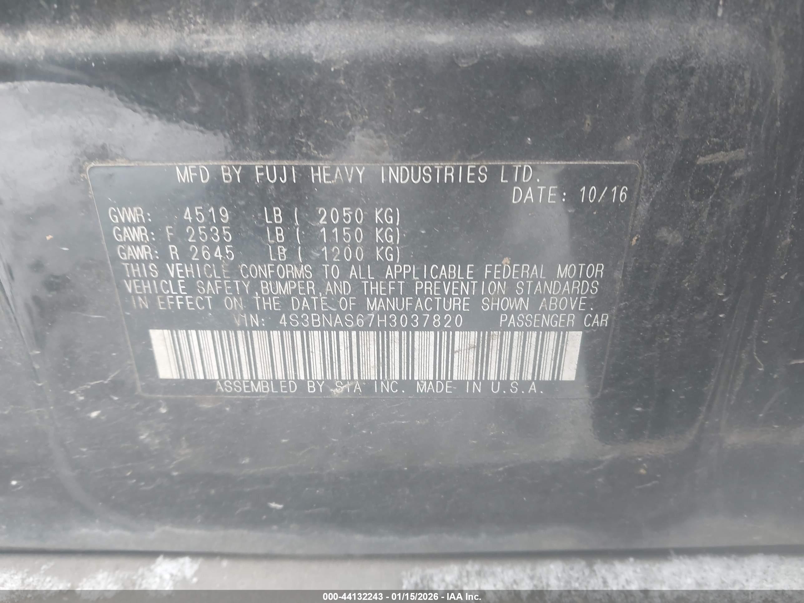 SUBARU LEGACY image 9