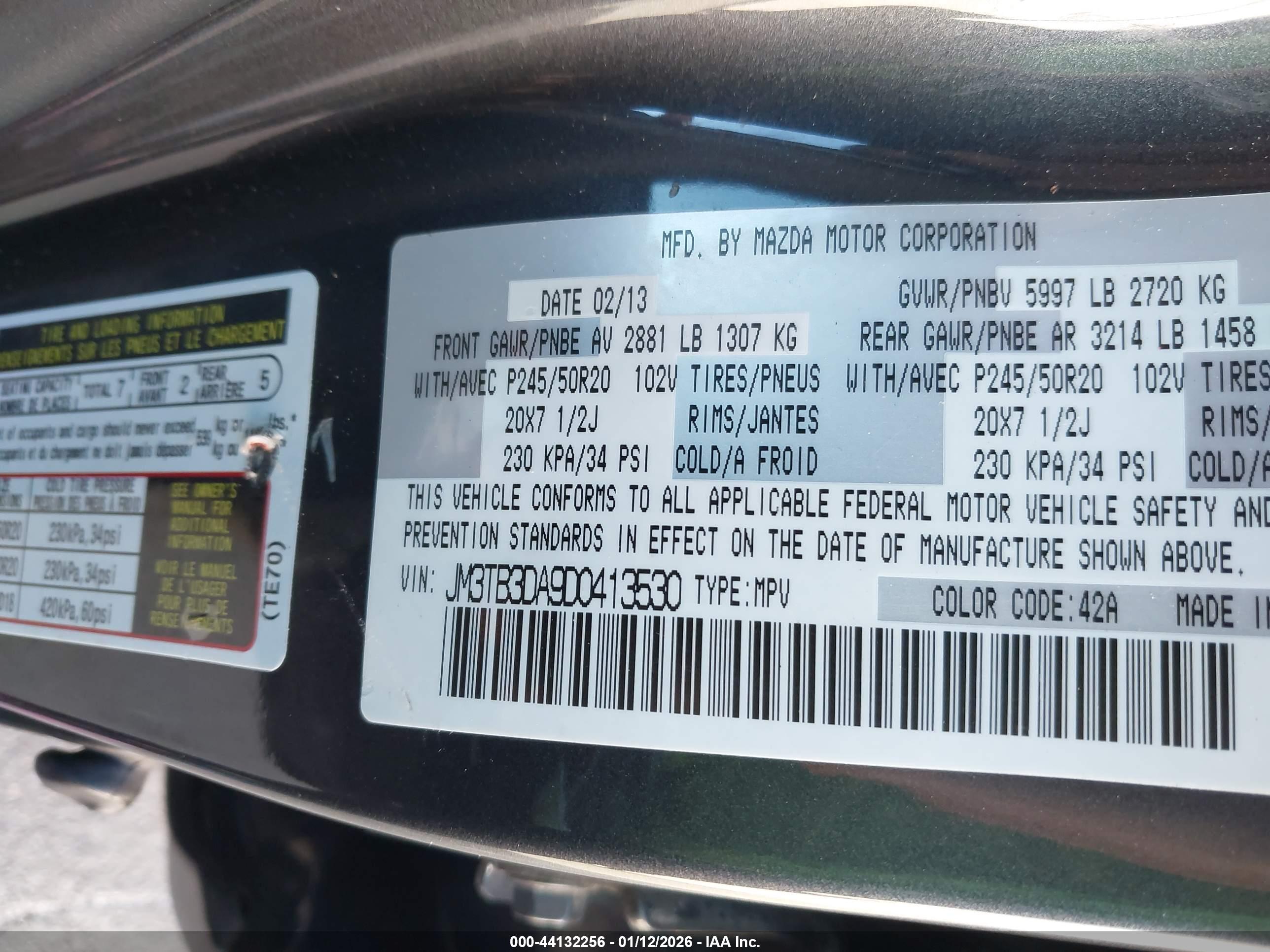 MAZDA CX-9 image 9