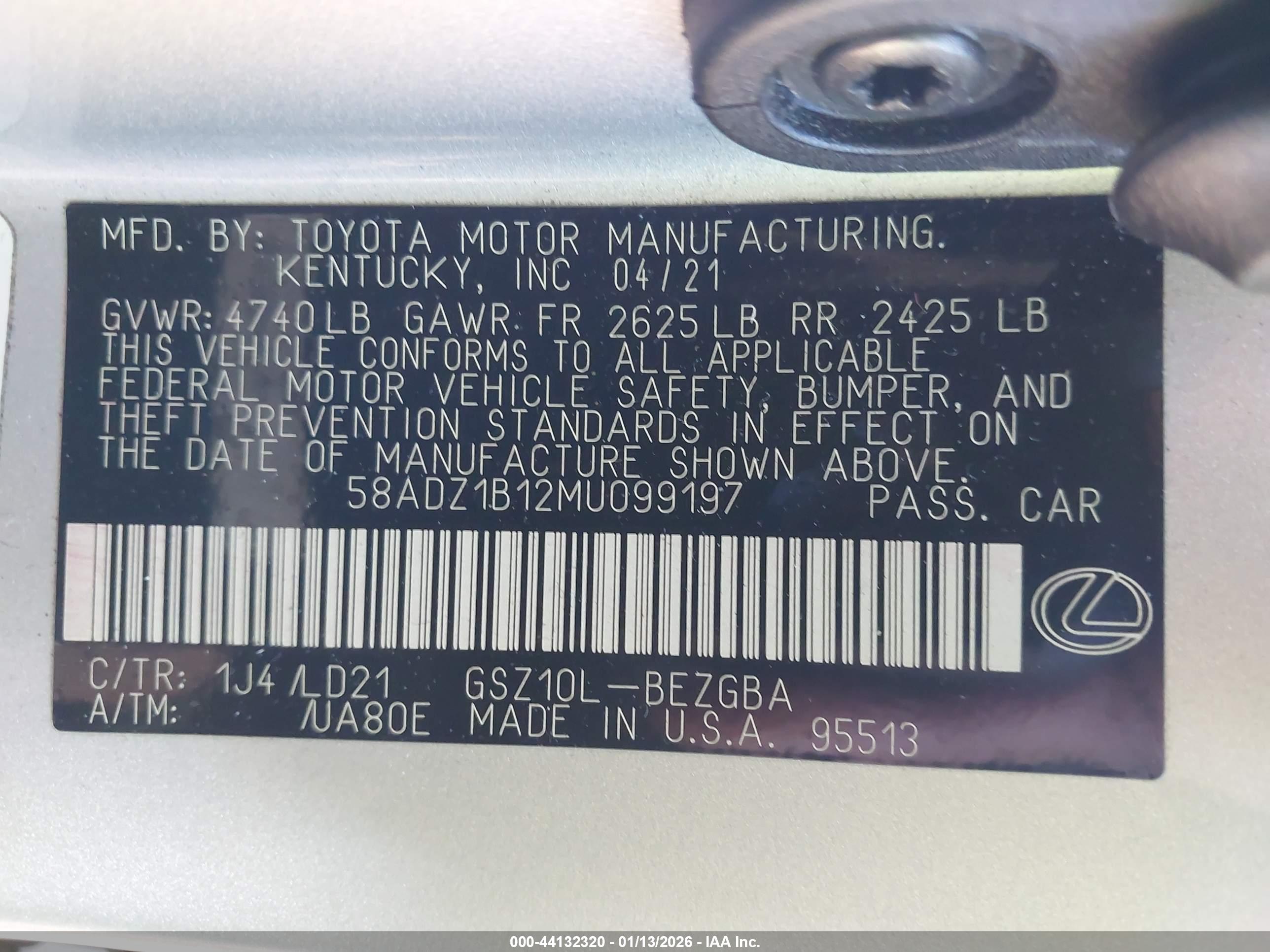 LEXUS ES image 9
