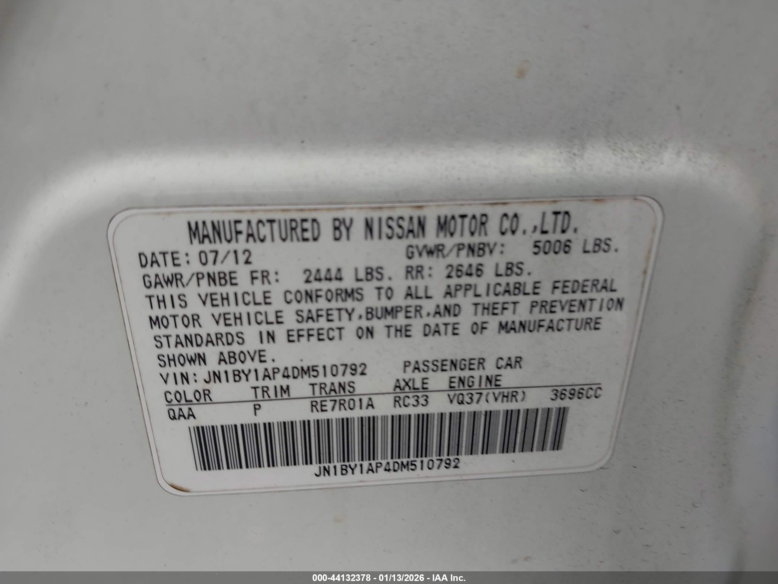 INFINITI M37 image 9