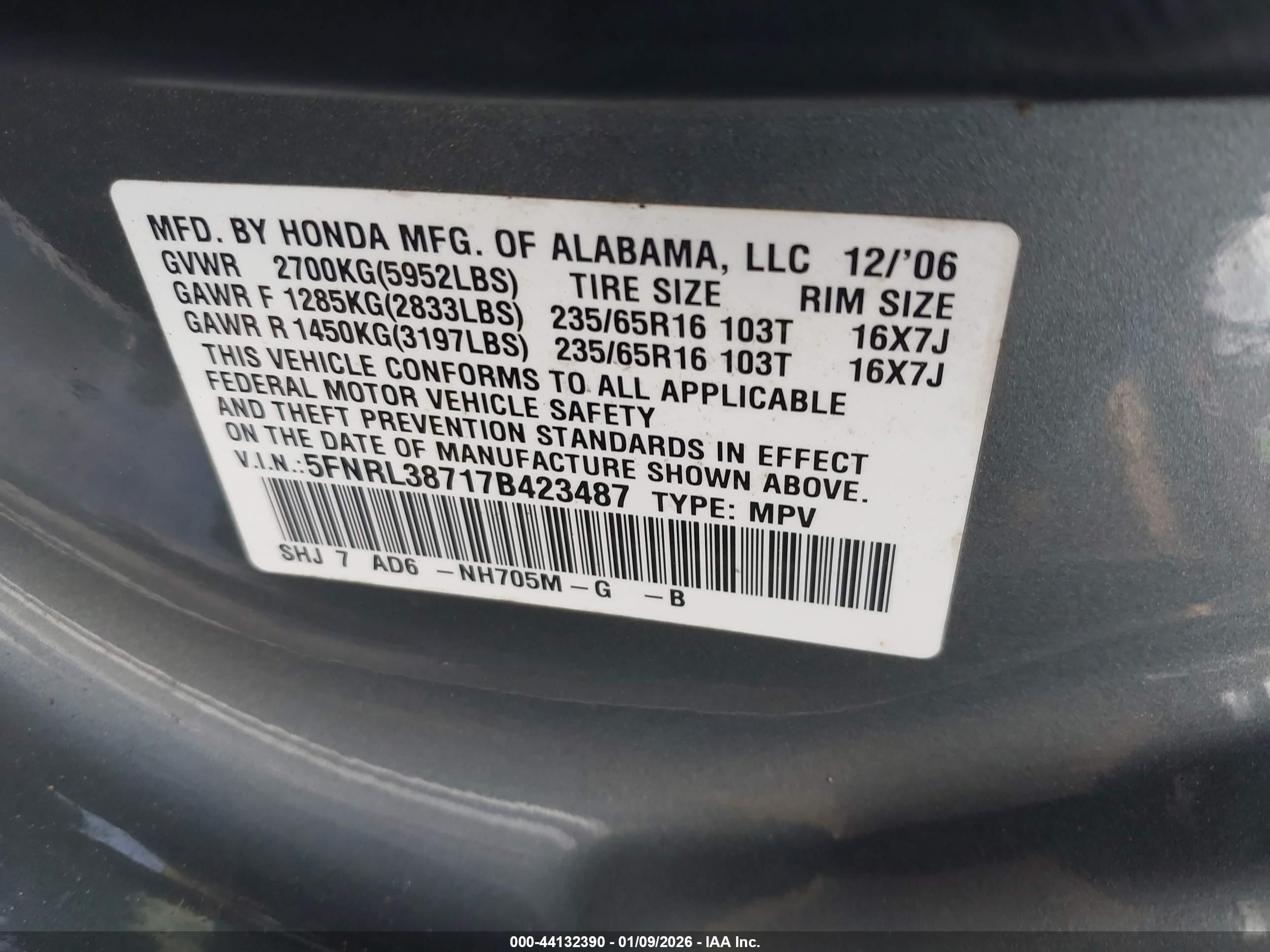 HONDA ODYSSEY image 9