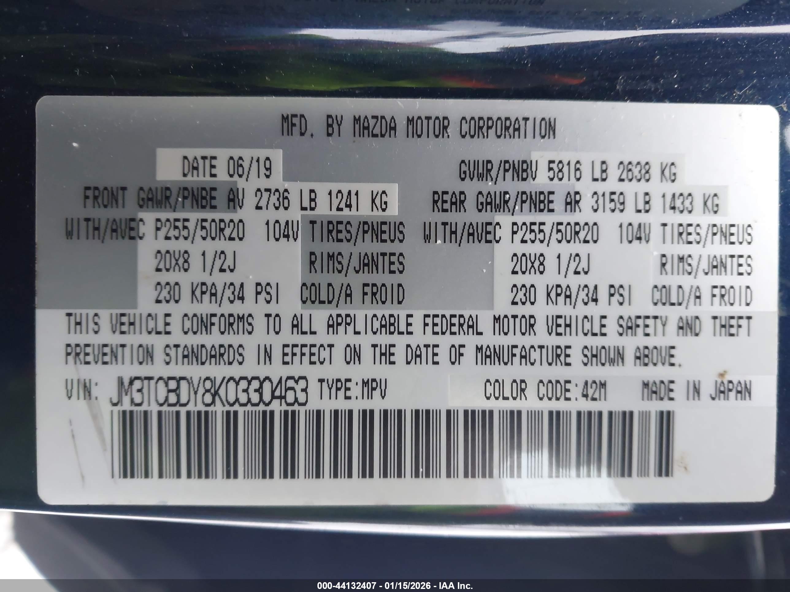 MAZDA CX-9 image 9
