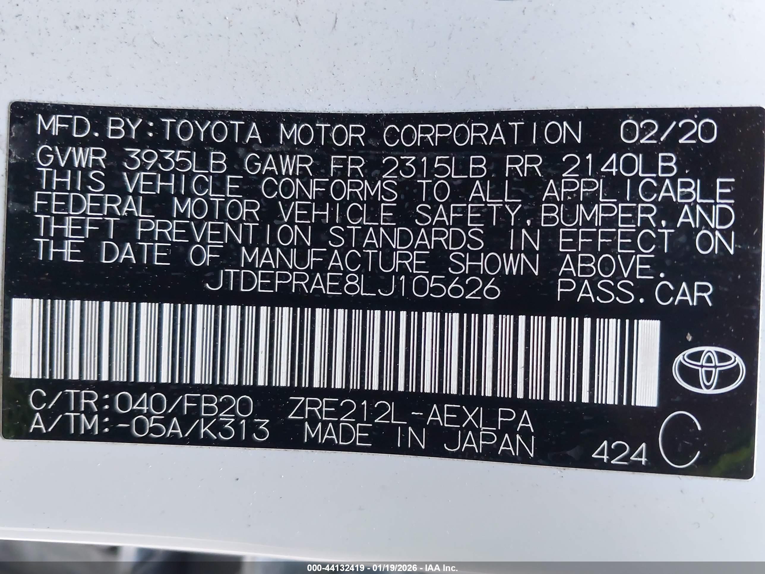 TOYOTA COROLLA image 9