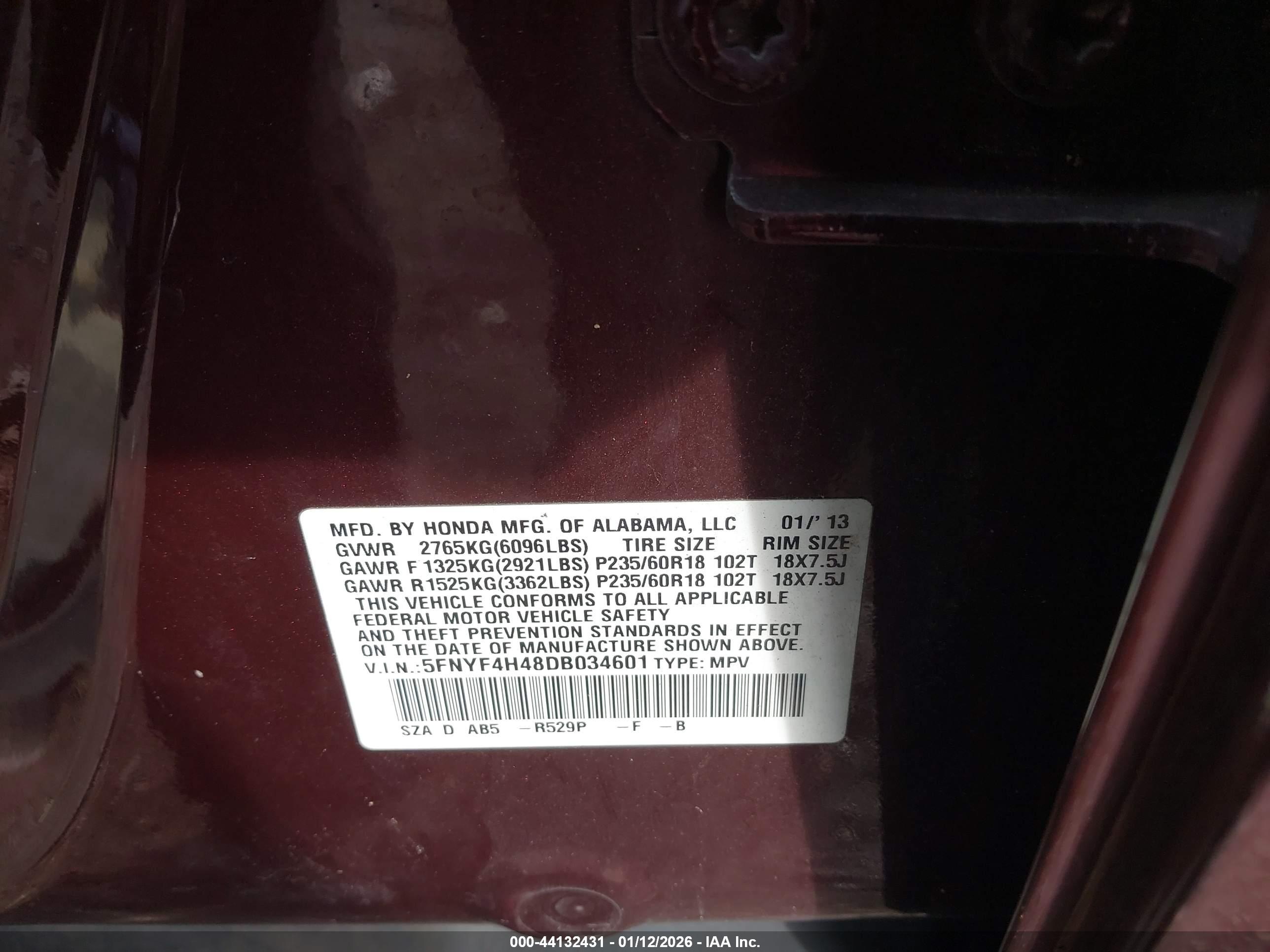 HONDA PILOT image 9