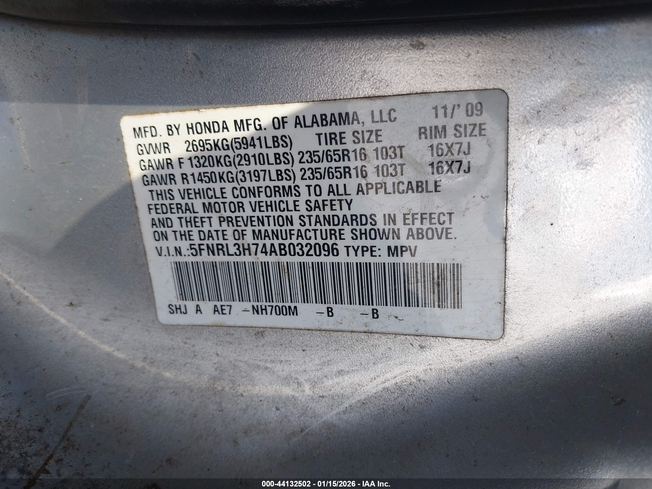 HONDA ODYSSEY image 9