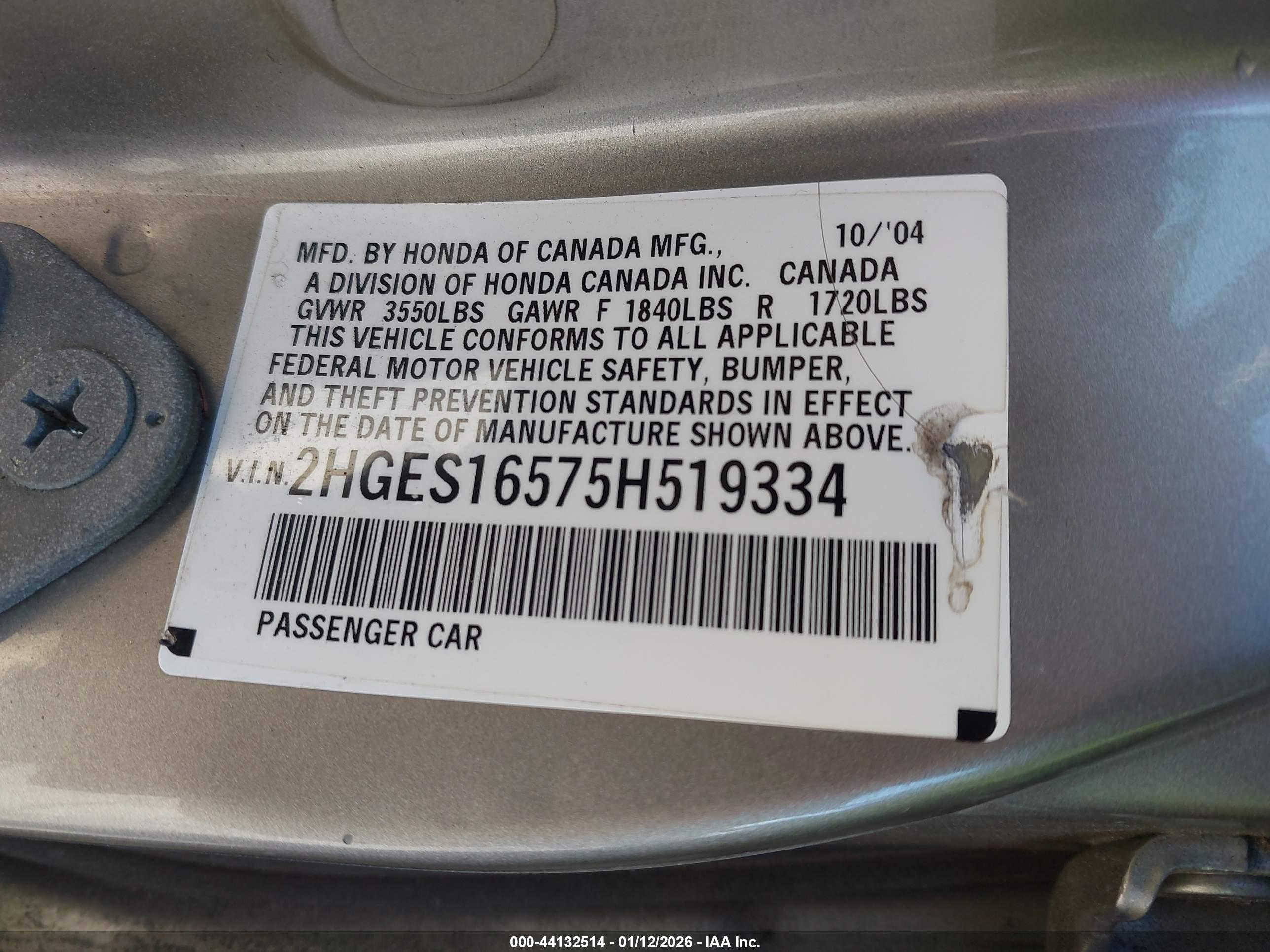 HONDA CIVIC image 9